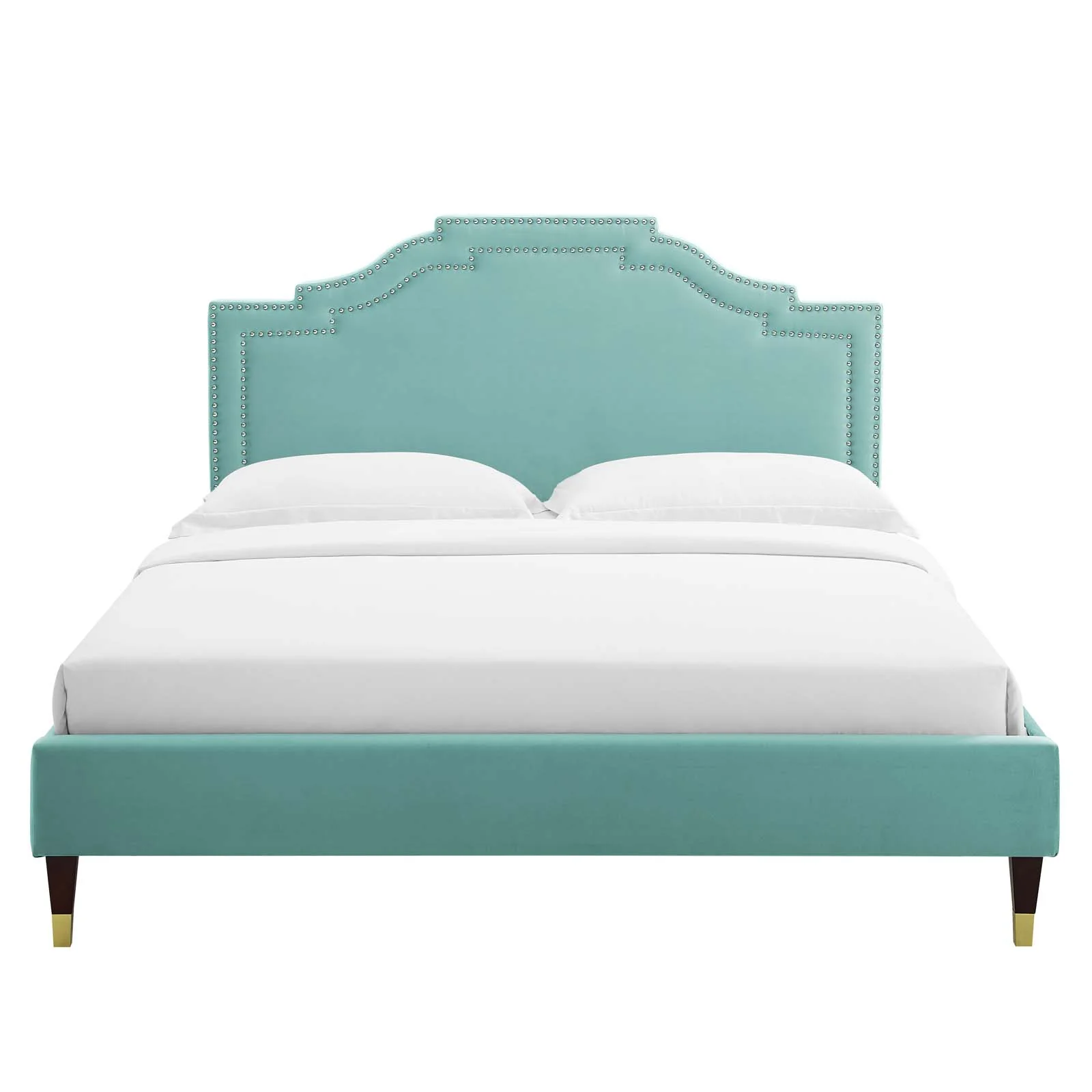 Adelaide Performance Velvet Queen Platform Bed By Modway - MOD-6581 - Image 55
