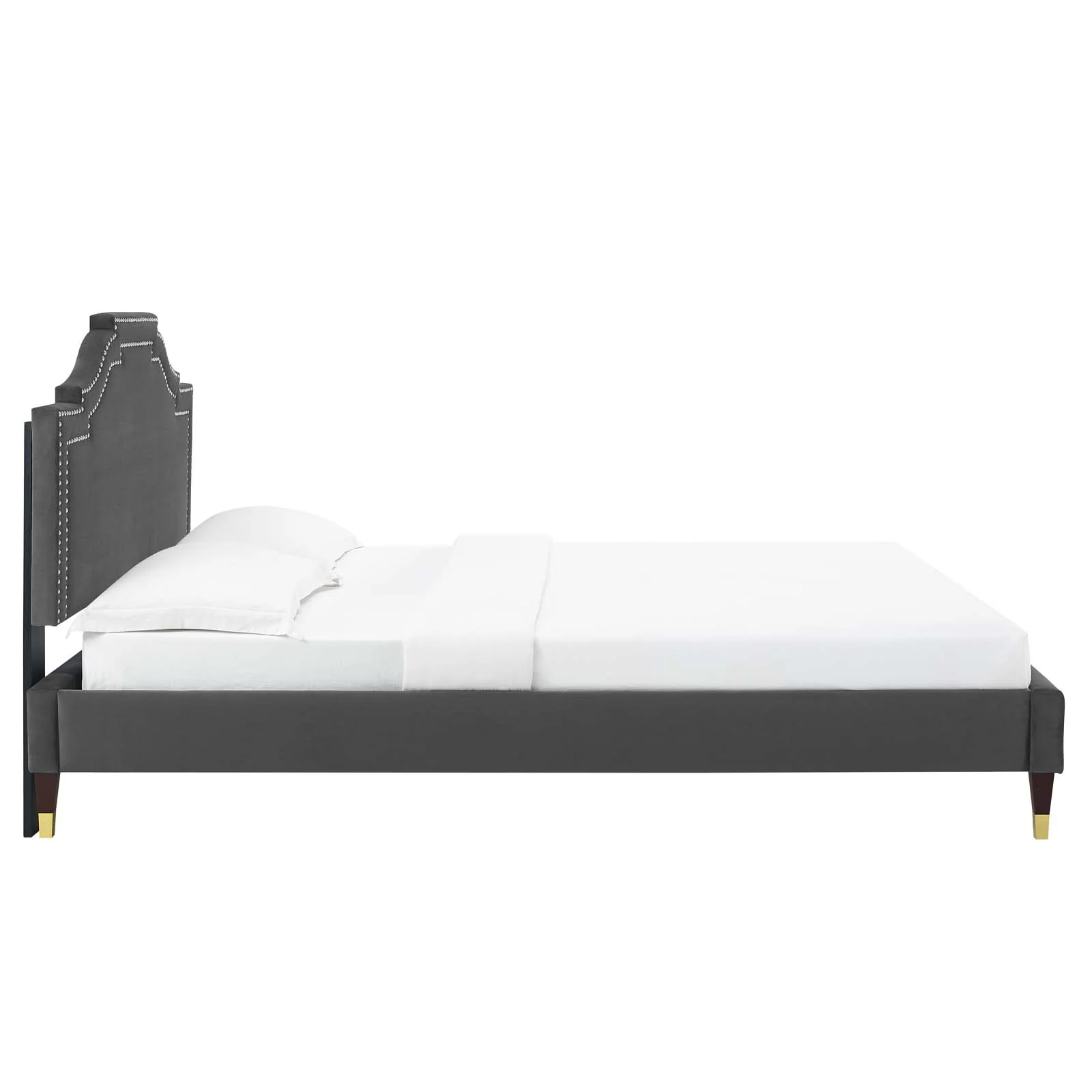 Adelaide Performance Velvet Queen Platform Bed By Modway - MOD-6581 - Image 7