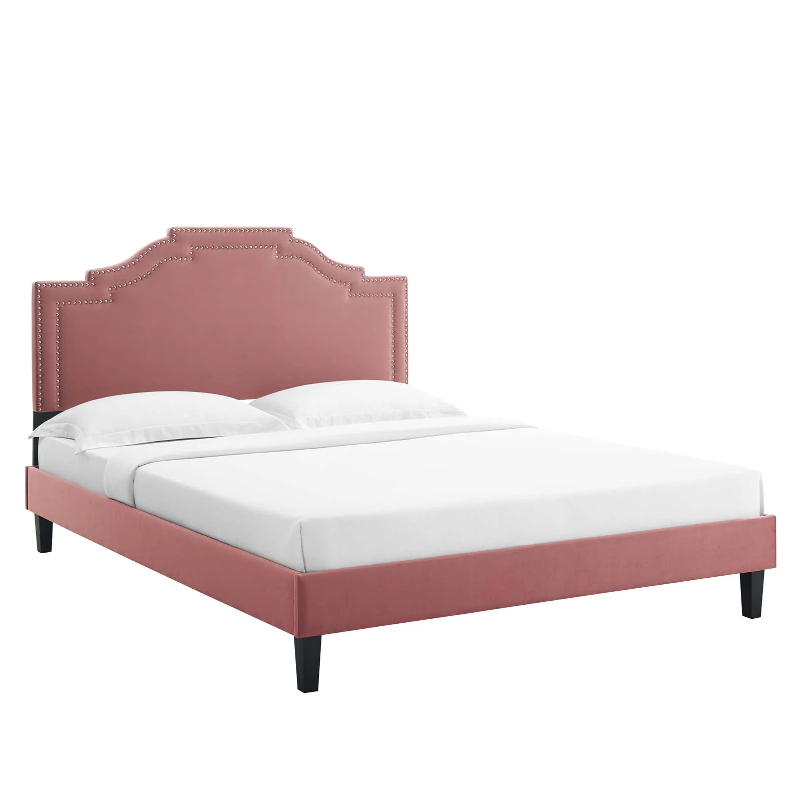 Adelaide Performance Velvet Queen Platform Bed By Modway - MOD-6582 - Image 14