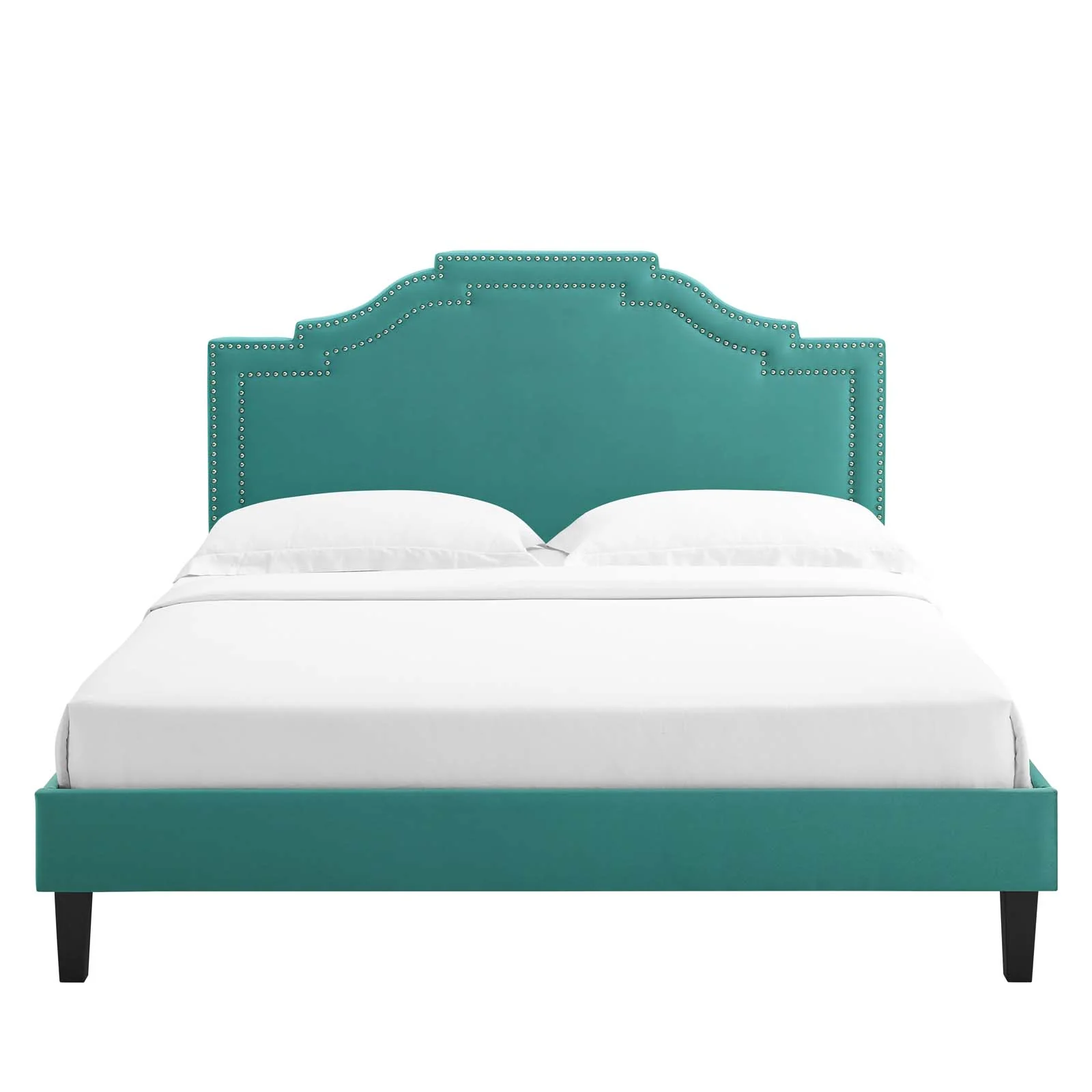 Adelaide Performance Velvet Queen Platform Bed By Modway - MOD-6582 - Image 90