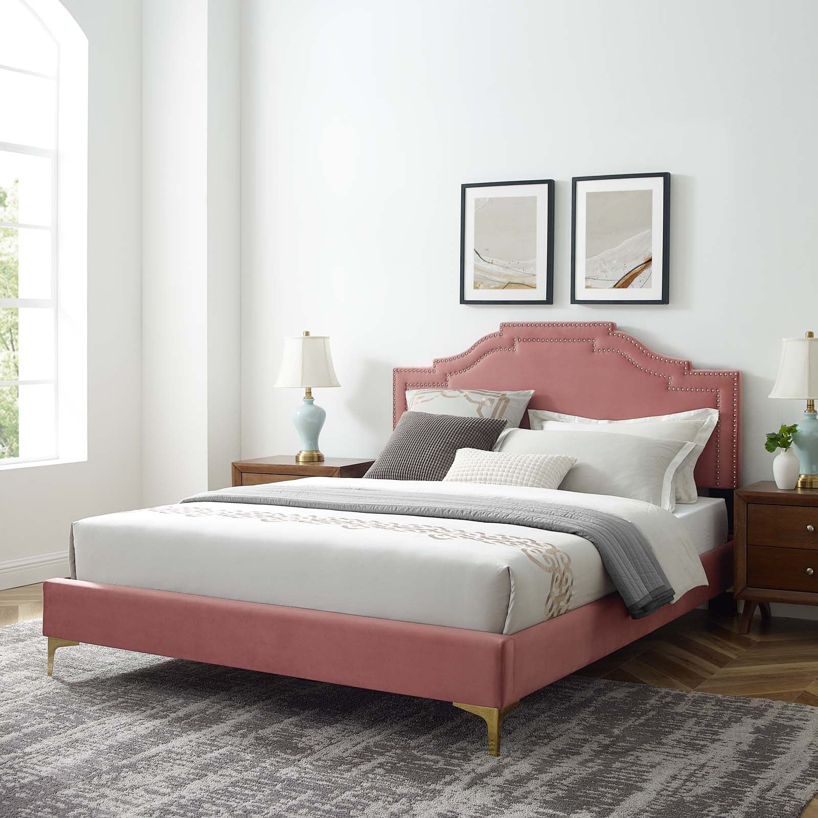 Adelaide Performance Velvet Twin Platform Bed By Modway - MOD-6850 - Image 21
