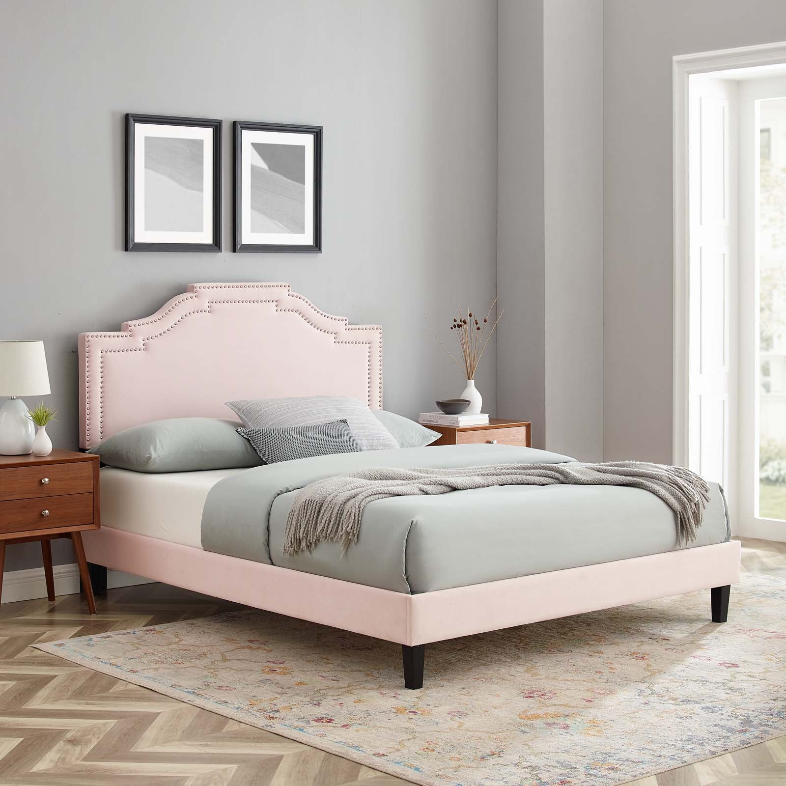 Adelaide Performance Velvet Twin Platform Bed By Modway - MOD-6852 - Image 71