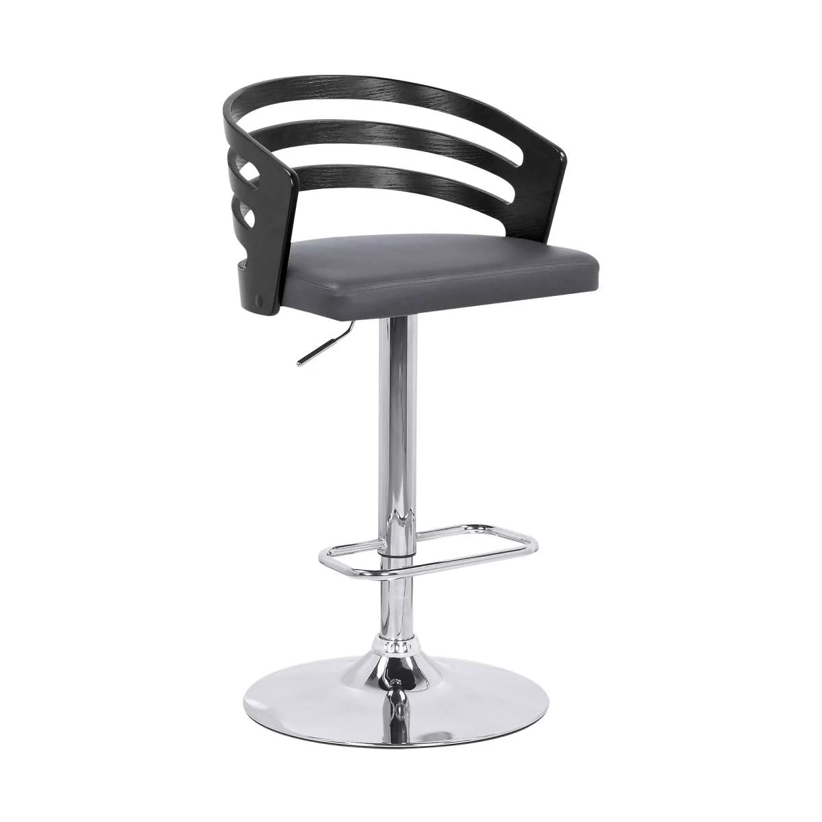 Adele Adjustable Height Swivel Bar Stool By Armen Living - Image 10