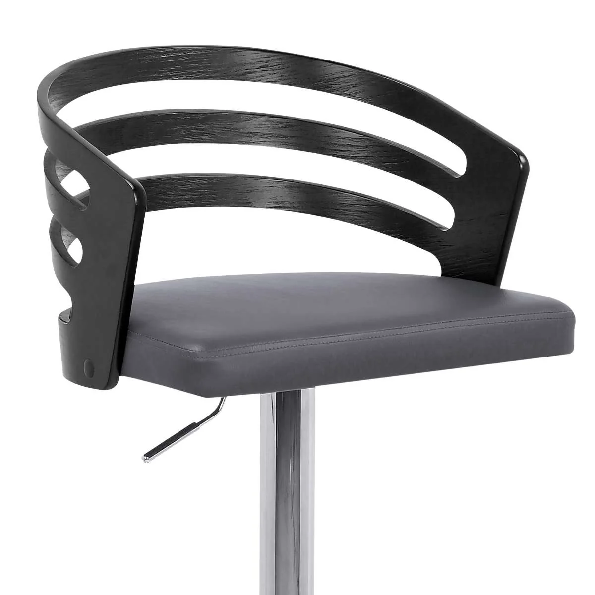 Adele Adjustable Height Swivel Bar Stool By Armen Living - Image 14