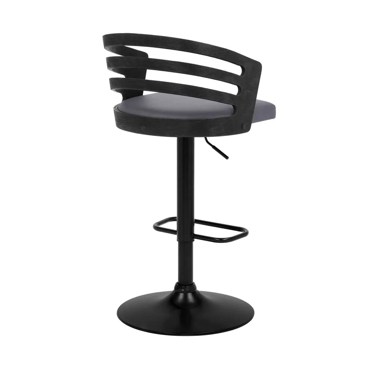 Adele Adjustable Height Swivel Bar Stool By Armen Living - Image 4