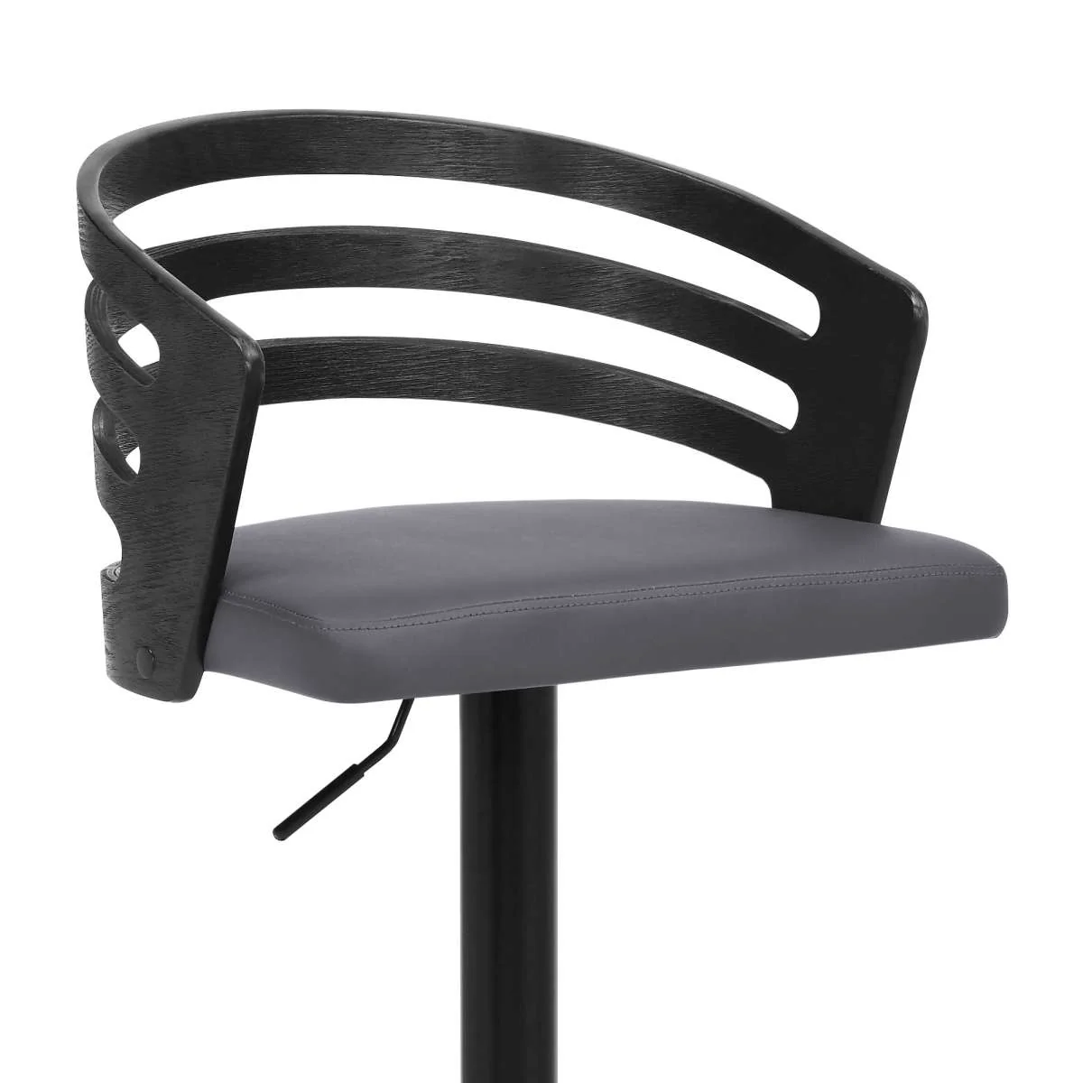 Adele Adjustable Height Swivel Bar Stool By Armen Living - Image 6