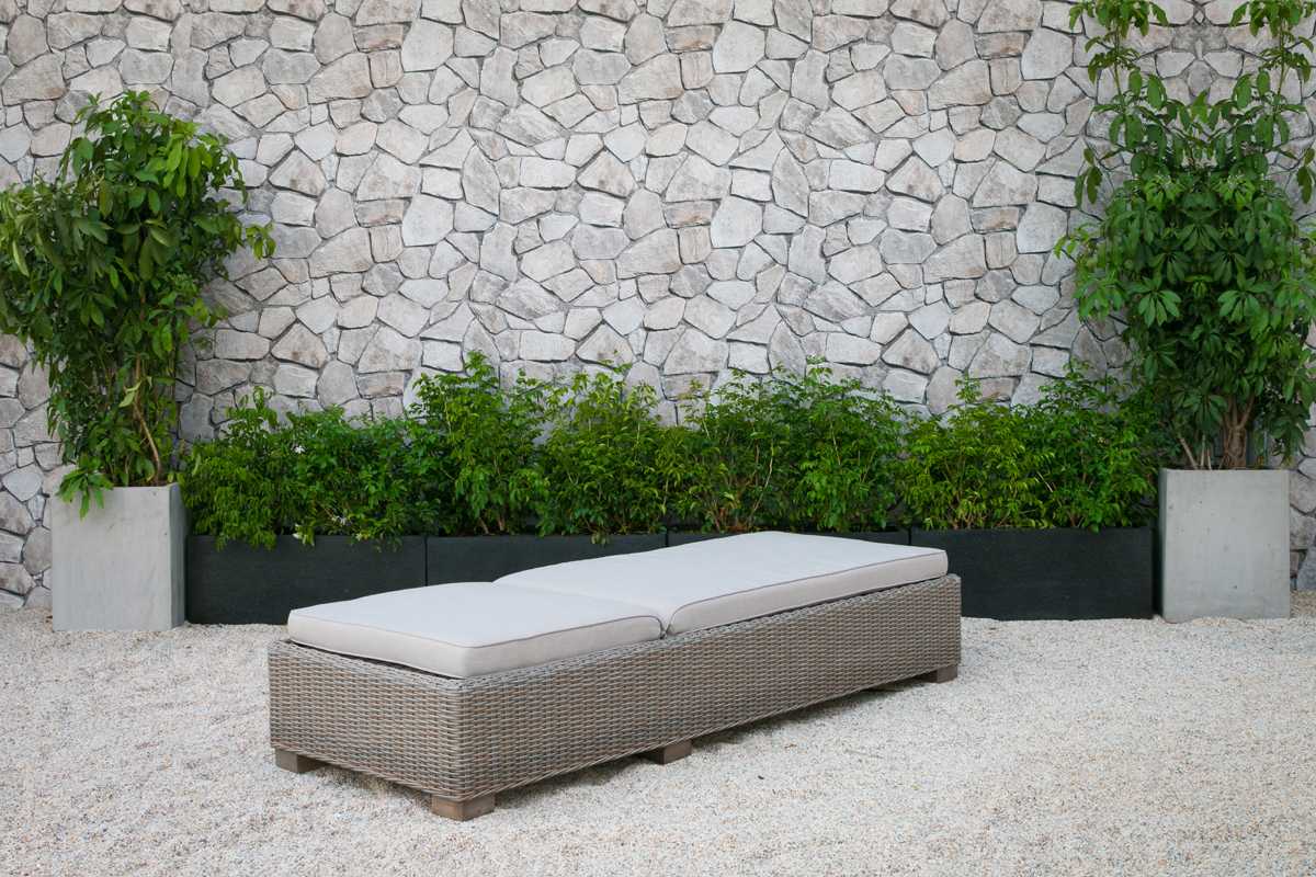 Adjustable Brown Rattan Cushioned Chaise Lounge By Homeroots - Image 4