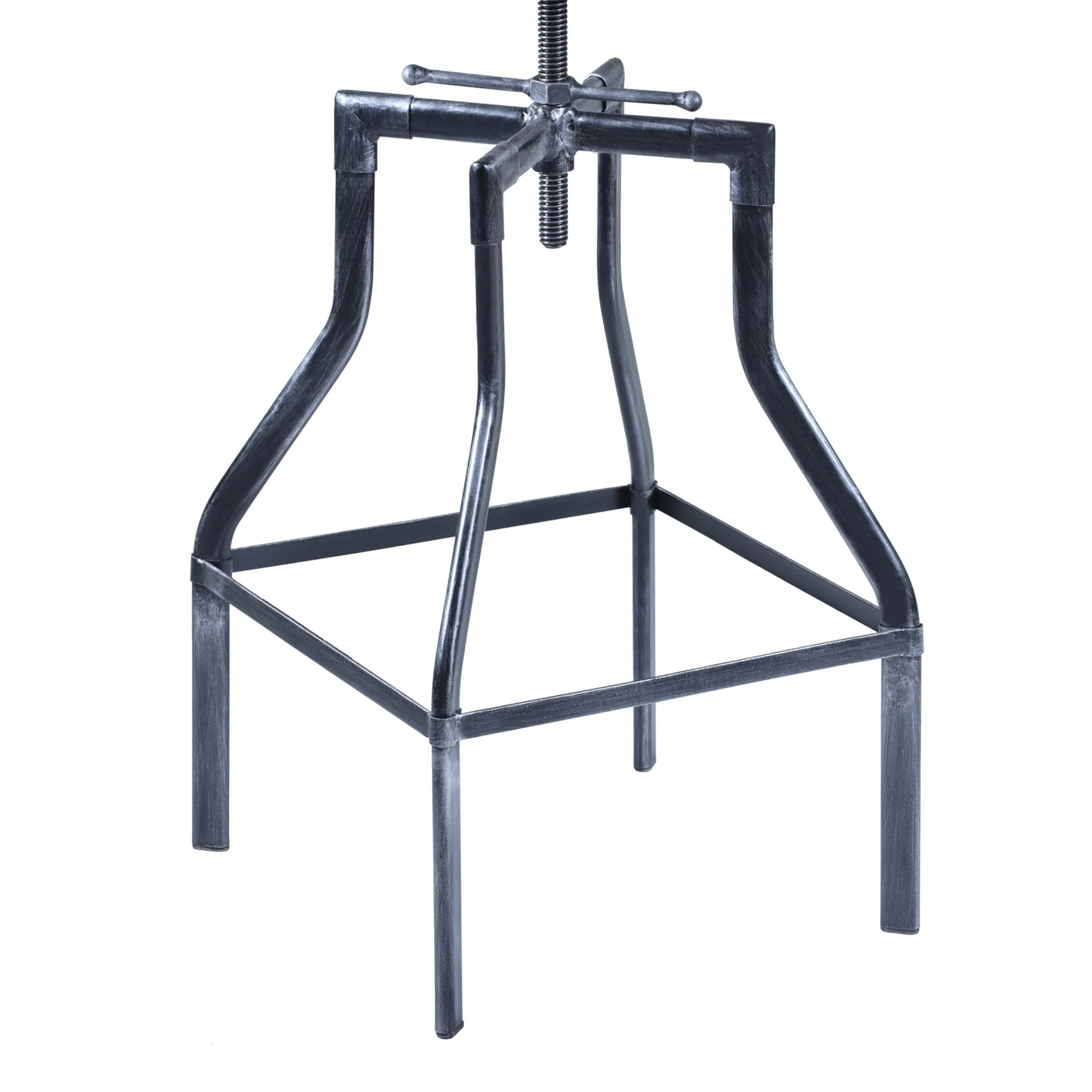 Adjustable Industrial Pine Wood Swivel Bar Stool By Homeroots - Image 5