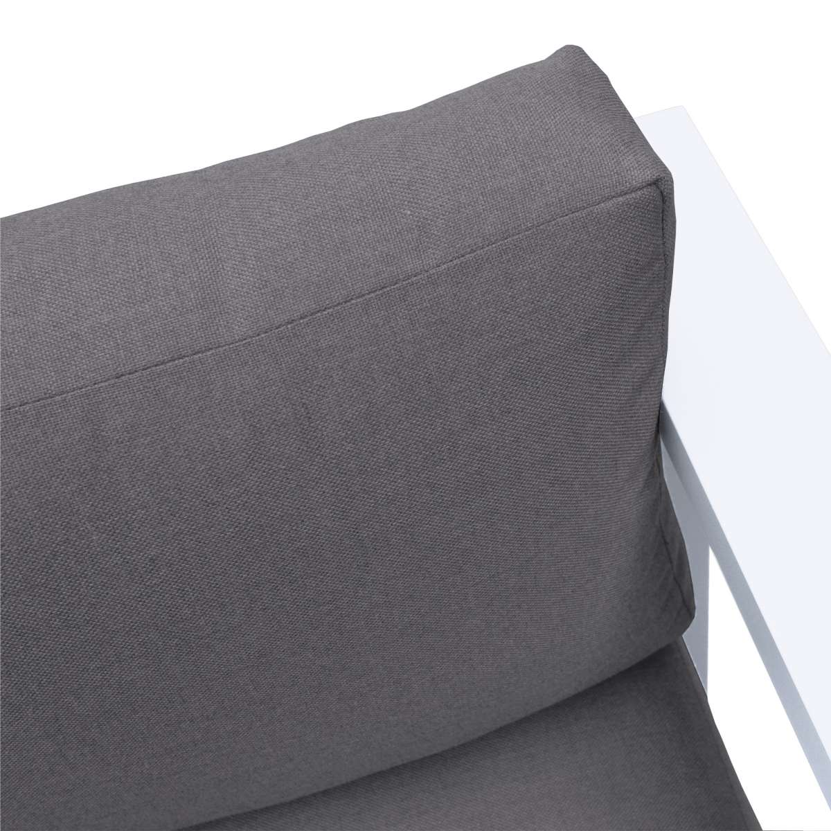 Aelani Outdoor 4 piece Set in Dark Grey Finish and Charcoal Cushions By Armen Living - Image 12