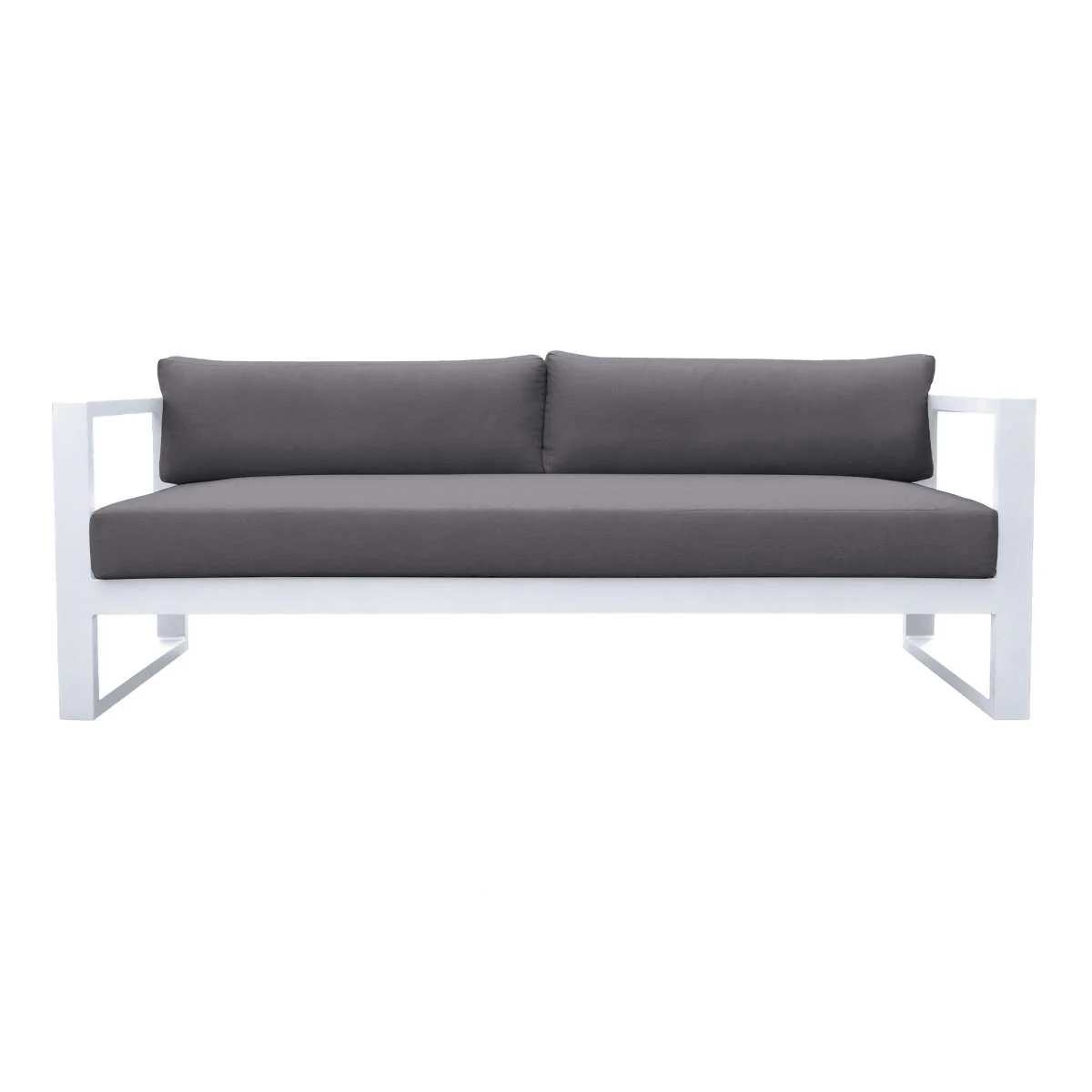 Aelani Outdoor 4 piece Set in Dark Grey Finish and Charcoal Cushions By Armen Living - Image 13