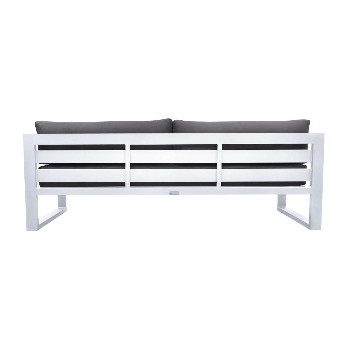 Aelani Outdoor 4 piece Set in Dark Grey Finish and Charcoal Cushions By Armen Living - Image 15