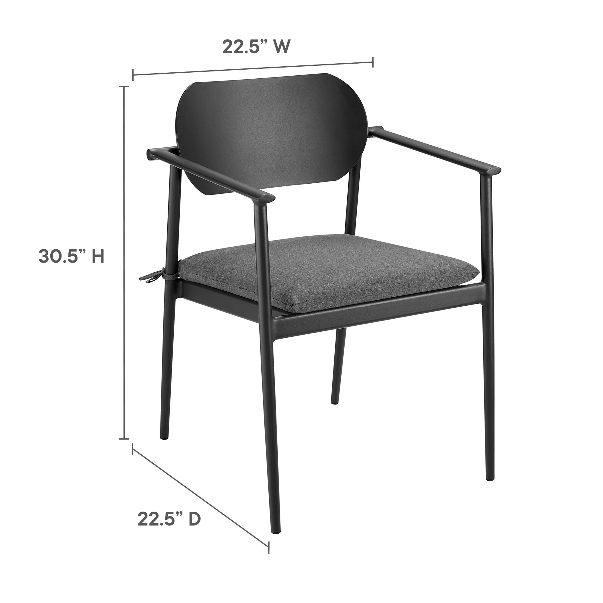 Aeris 7-Piece Outdoor Patio Aluminum Dining Set by Modway - Image 5