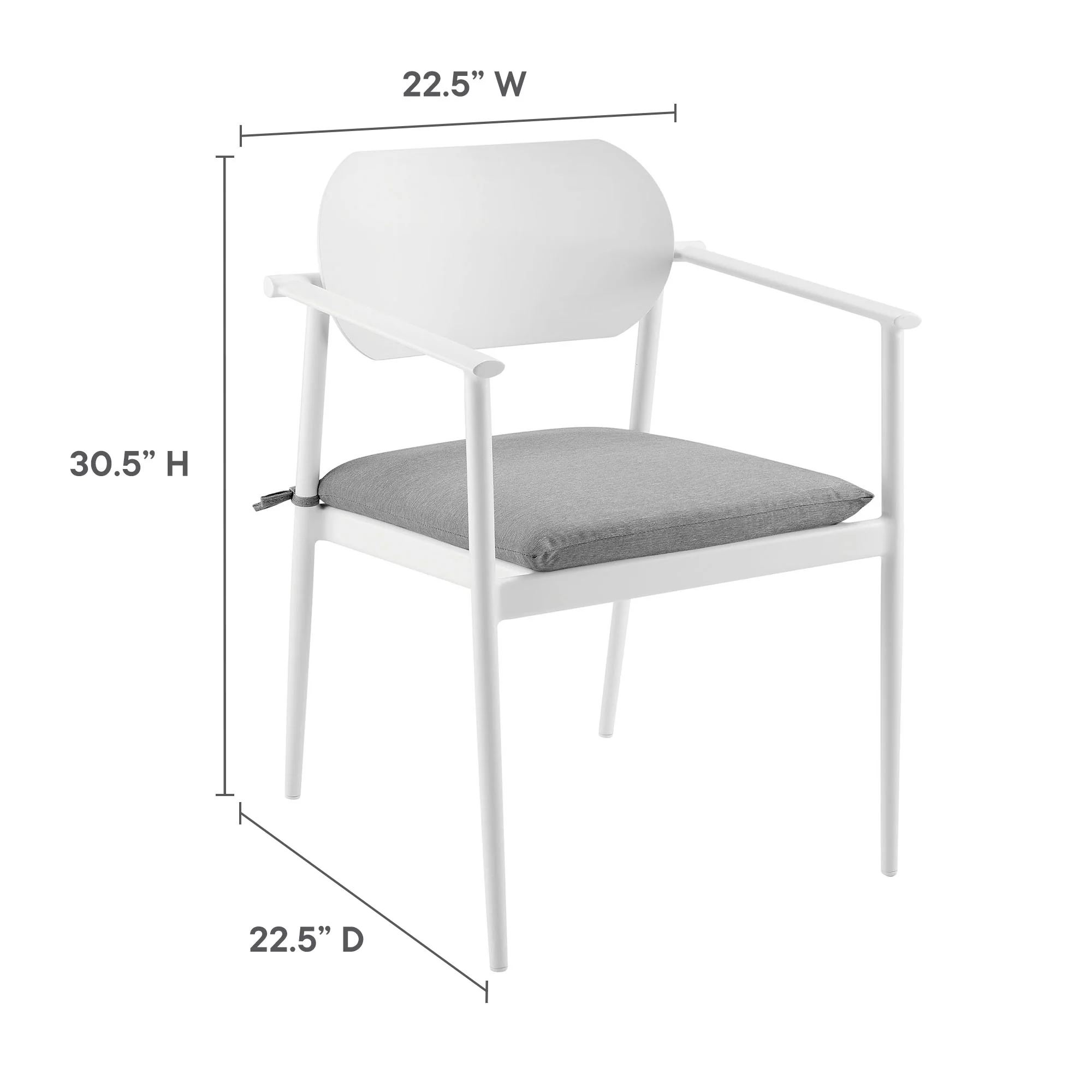 Aeris 9-Piece Outdoor Patio Aluminum Dining Set by Modway - Image 14