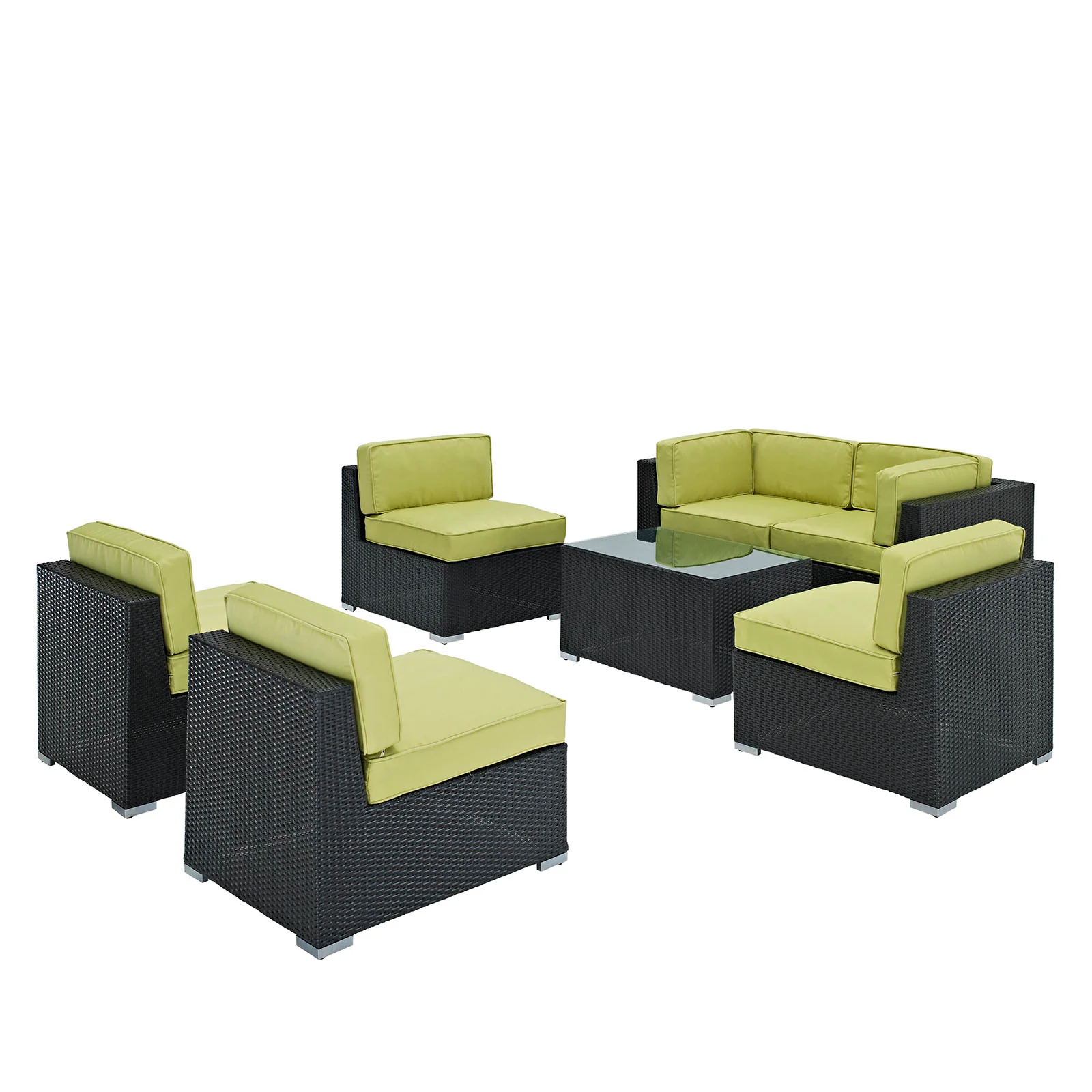 Aero 7 Piece Outdoor Patio Sectional Set By Modway - EEI-695 - Image 12