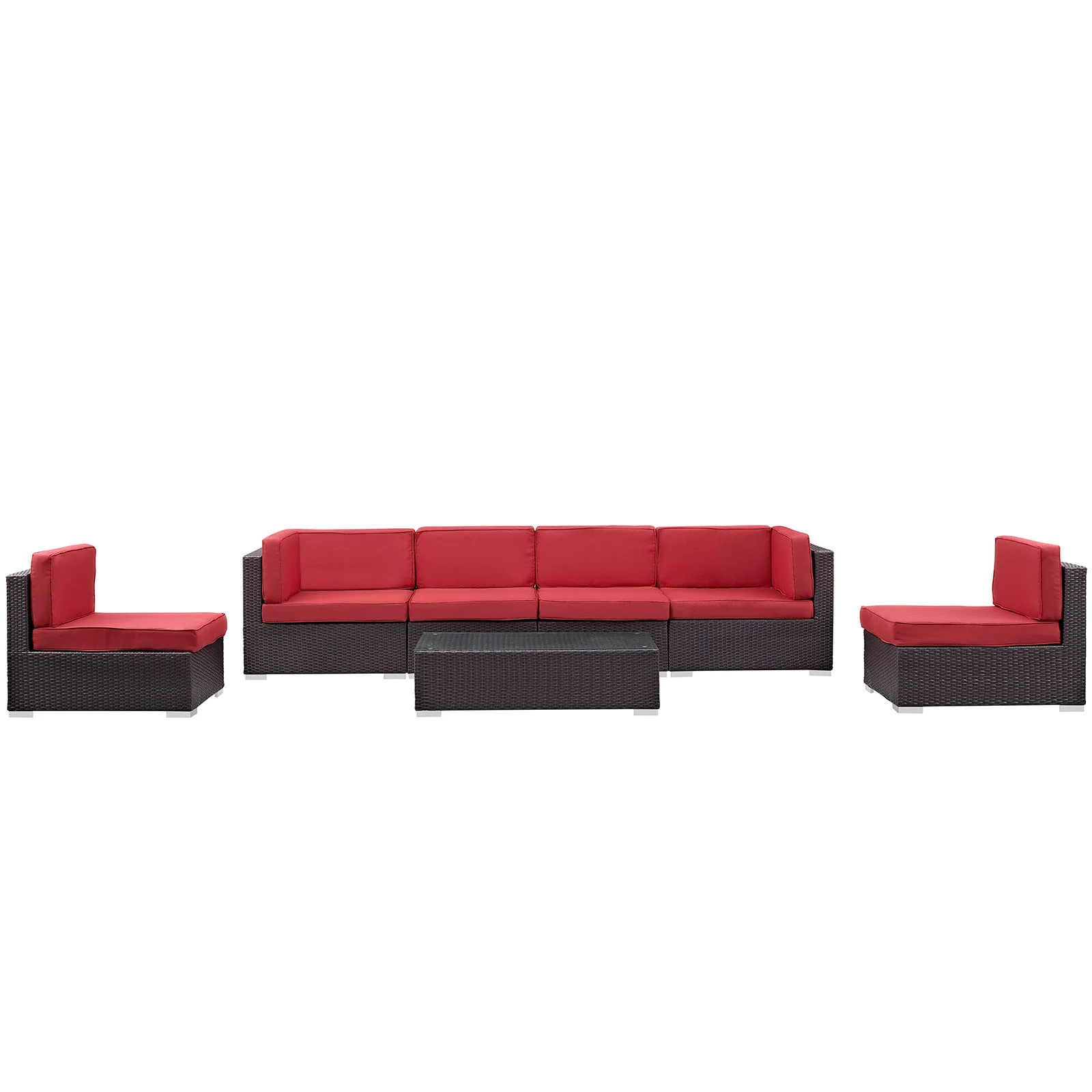 Aero 7 Piece Outdoor Patio Sectional Set By Modway - EEI-695 - Image 16