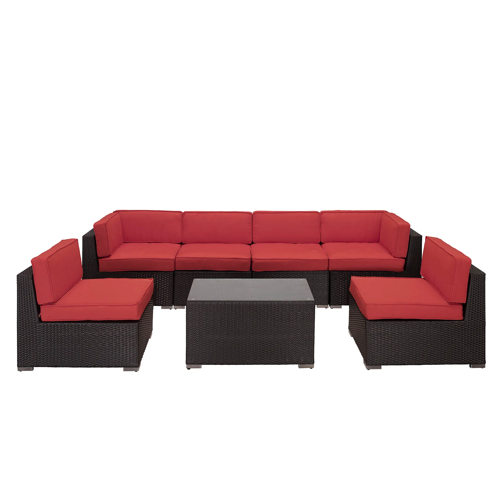 Aero 7 Piece Outdoor Patio Sectional Set By Modway - EEI-695 - Image 17