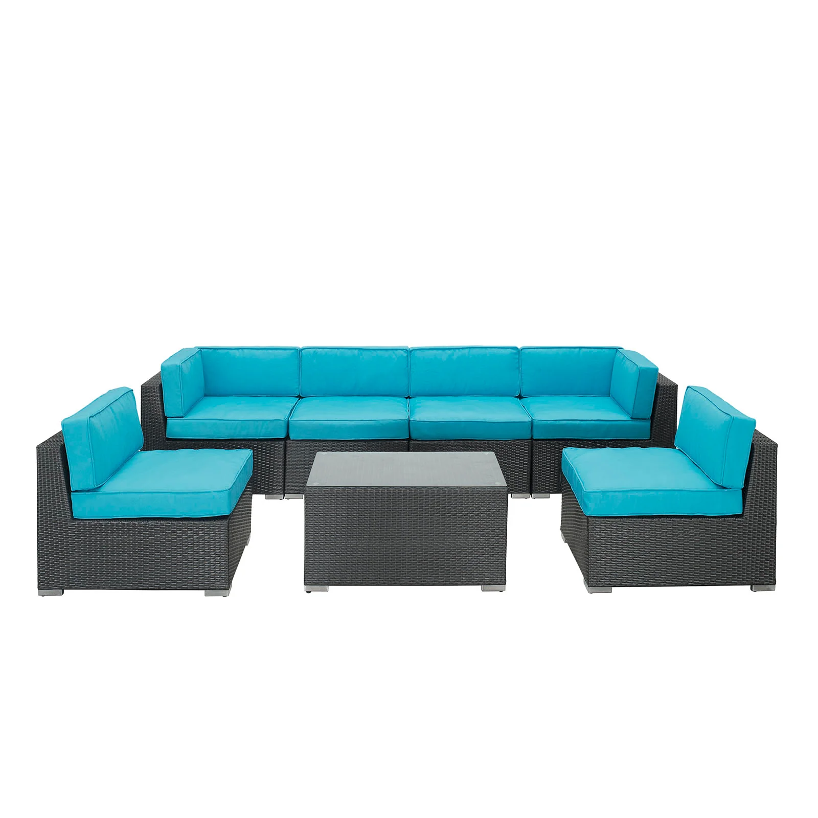 Aero 7 Piece Outdoor Patio Sectional Set By Modway - EEI-695 - Image 19
