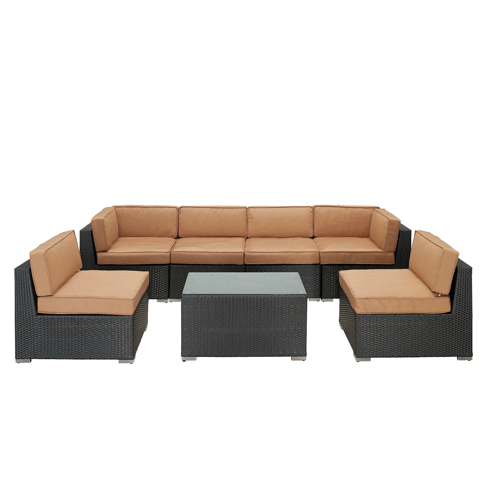 Aero 7 Piece Outdoor Patio Sectional Set By Modway - EEI-695 - Image 3