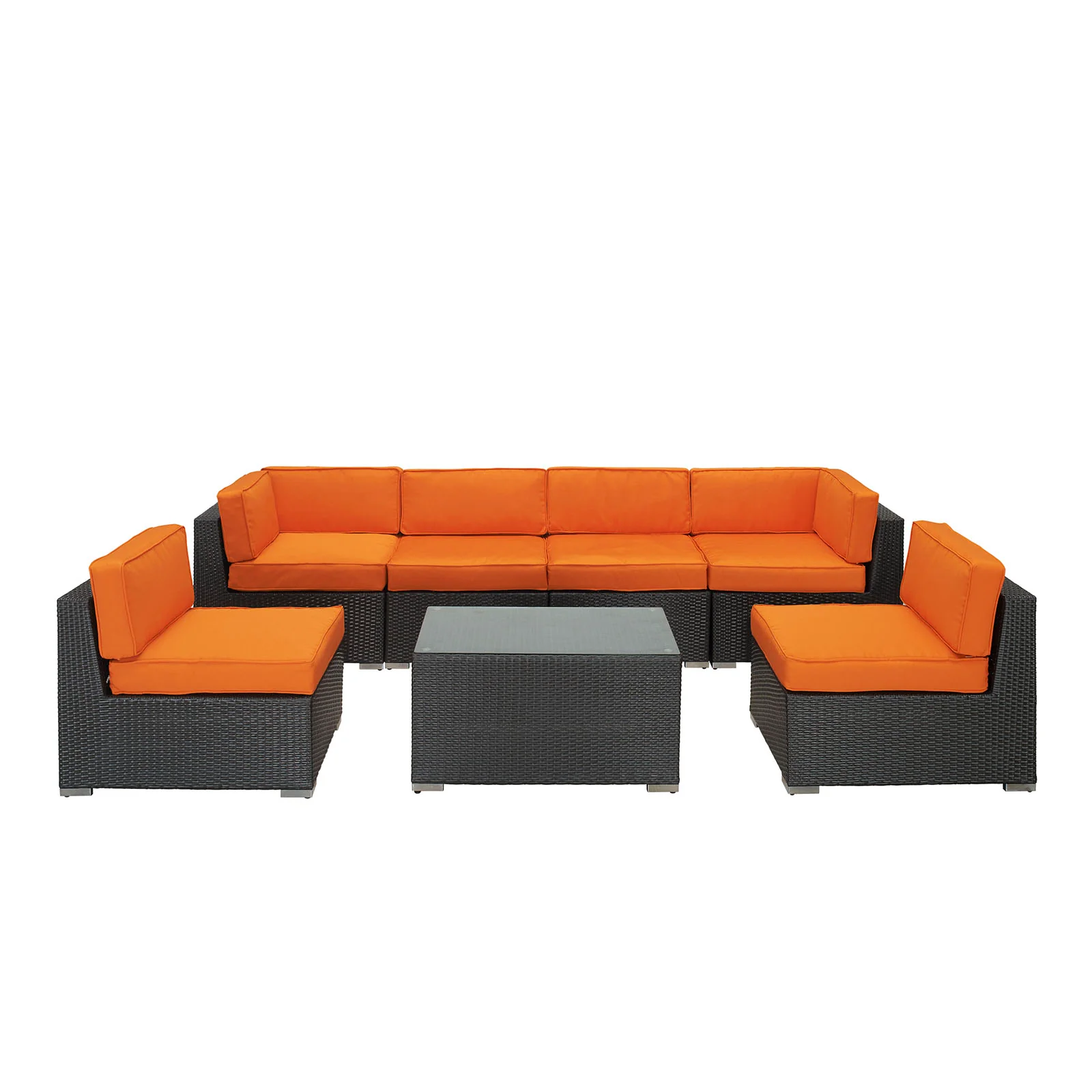 Aero 7 Piece Outdoor Patio Sectional Set By Modway - EEI-695 - Image 6