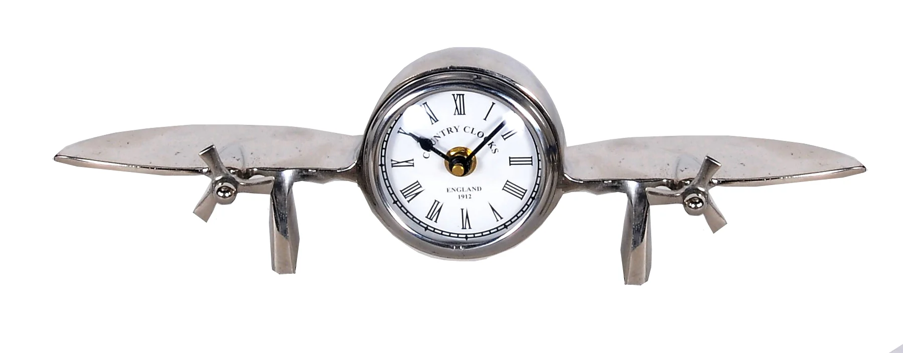 Aeroplane Table Clock By Homeroots - Image 2