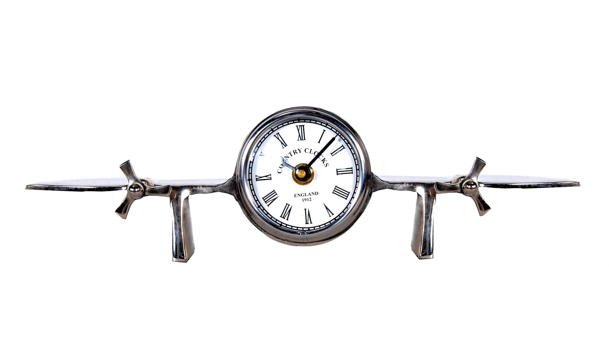 Aeroplane Table Clock By Homeroots - Image 3