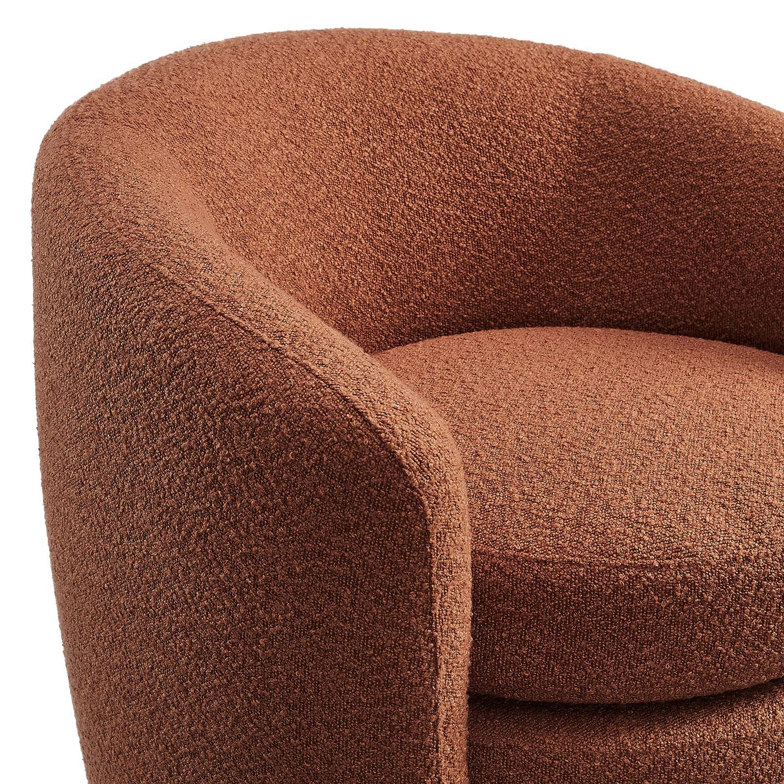 Affinity Upholstered Boucle Fabric Curved Back Armchair By Modway - EEI-6666 - Image 21
