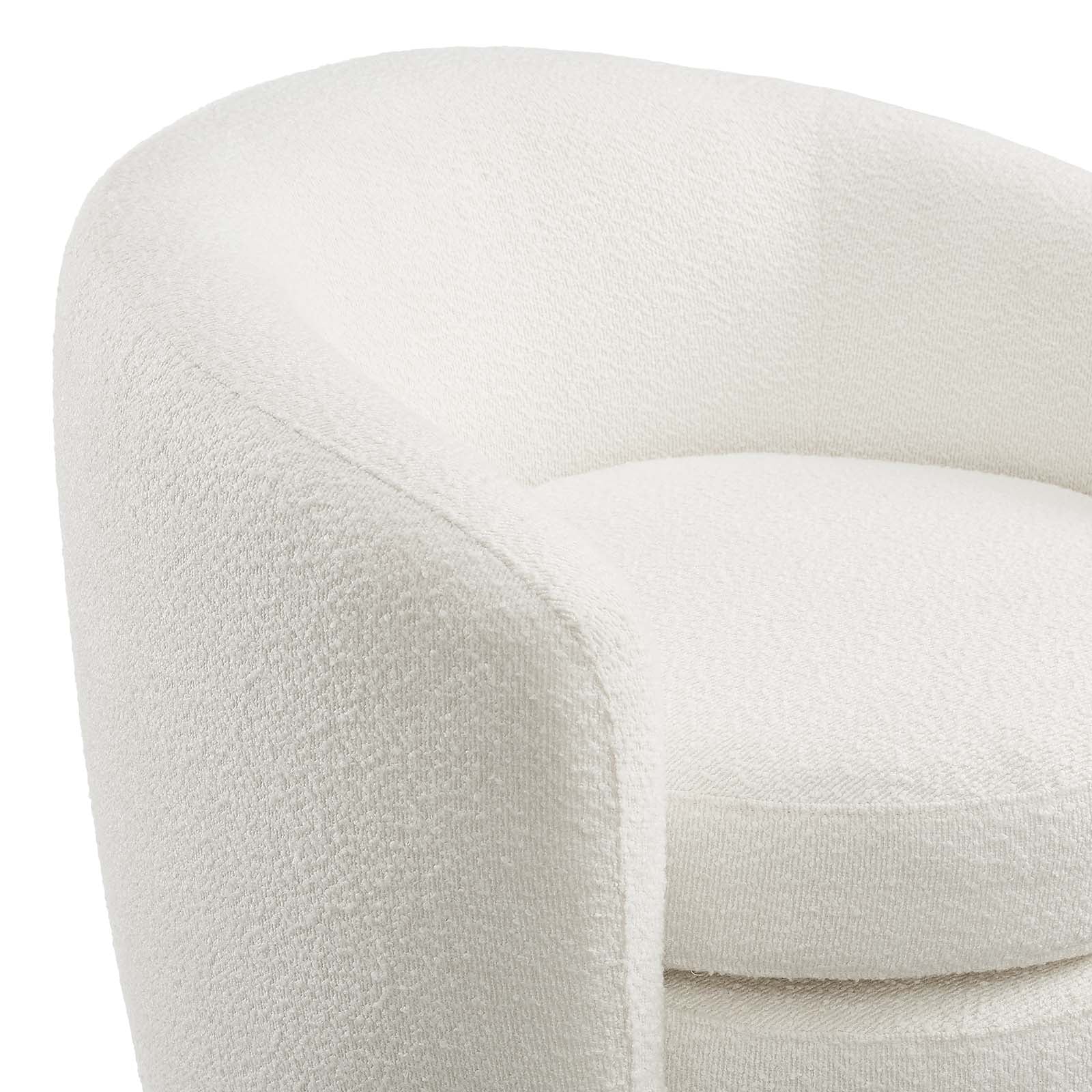 Affinity Upholstered Boucle Fabric Curved Back Armchair By Modway - EEI-6666 - Image 5