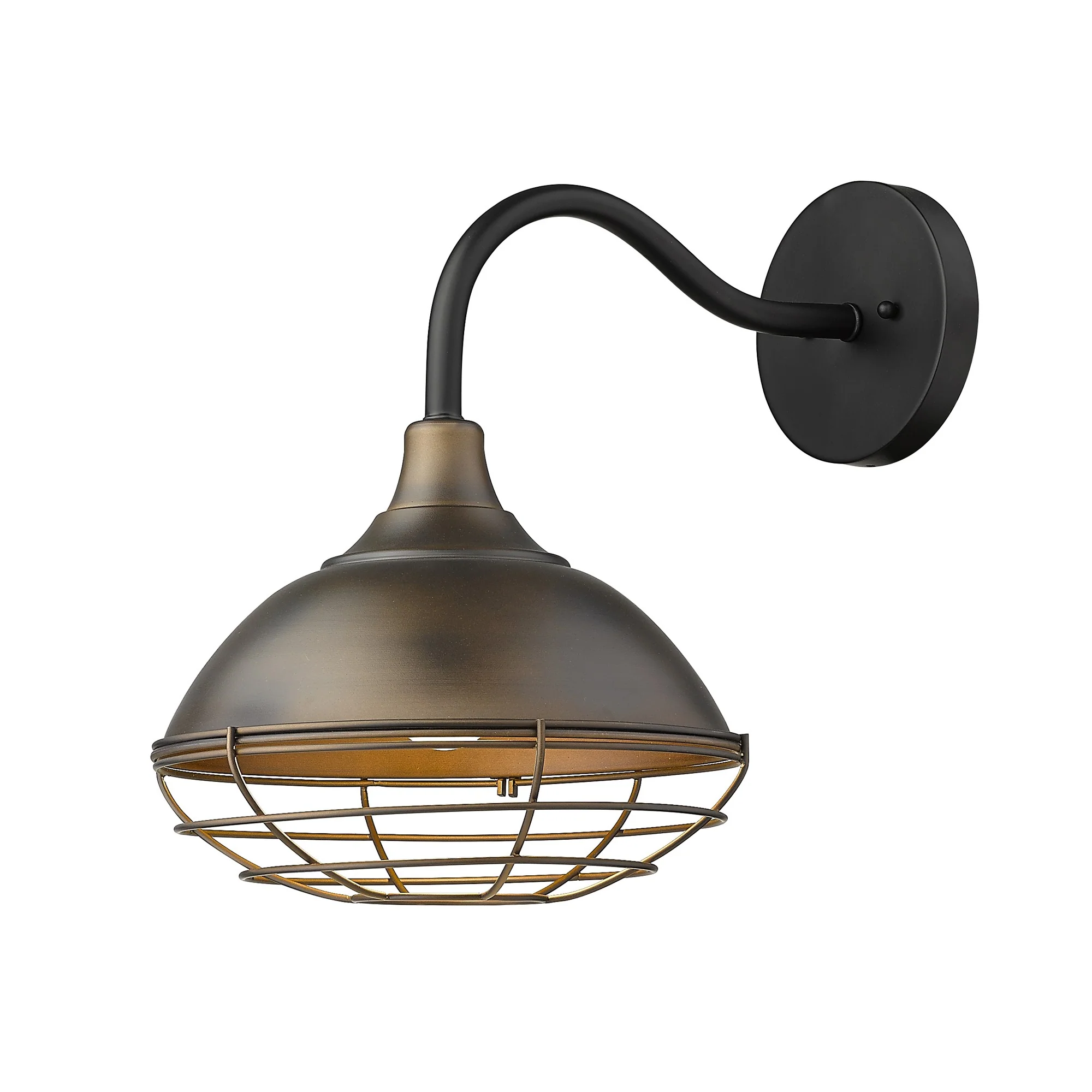 Afton 1-Light Oil-Rubbed Bronze Wall Light By Homeroots - Image 2
