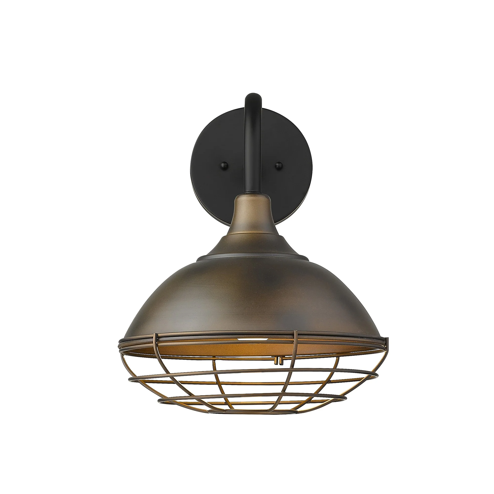 Afton 1-Light Oil-Rubbed Bronze Wall Light By Homeroots - Image 5