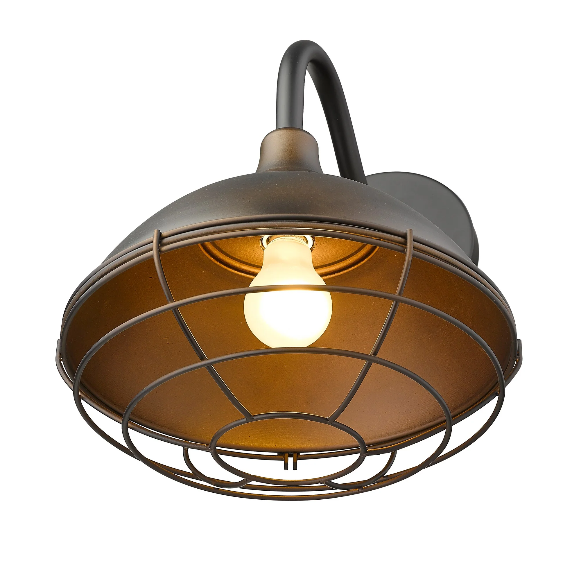 Afton 1-Light Oil-Rubbed Bronze Wall Light By Homeroots - Image 6