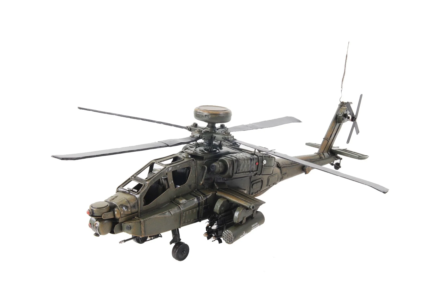 Ah-64 Apache Helicopter Sculpture By Homeroots - Image 2