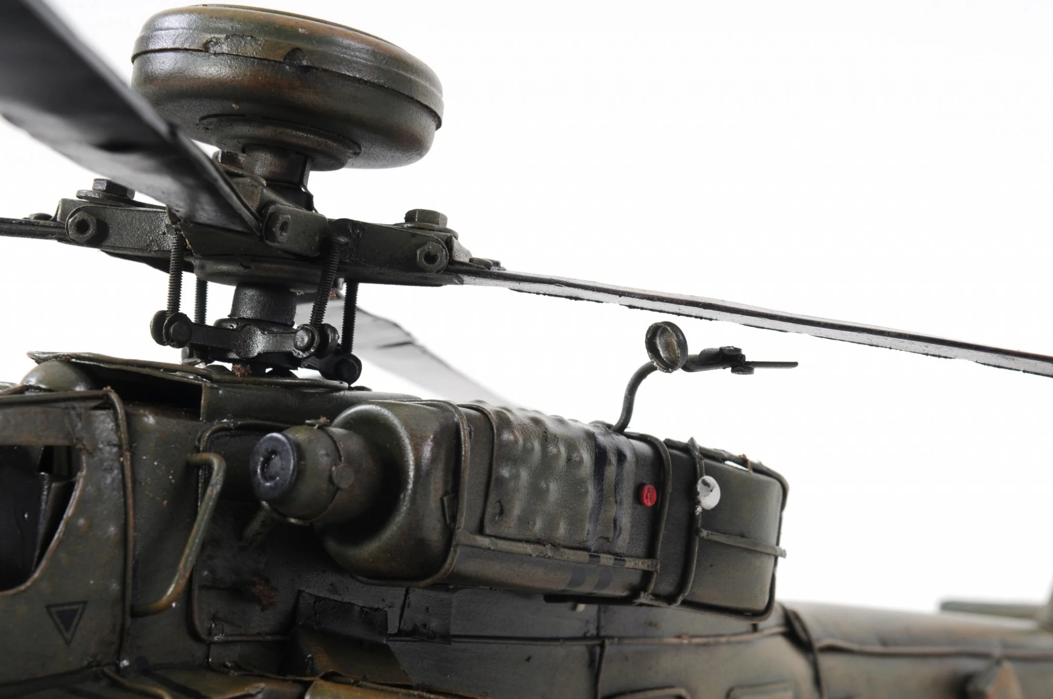 Ah-64 Apache Helicopter Sculpture By Homeroots - Image 3