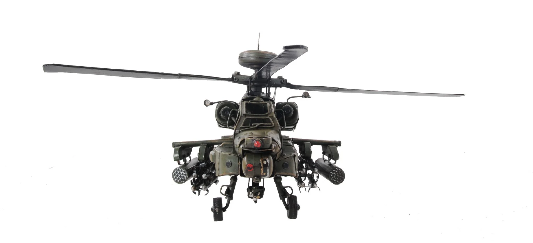 Ah-64 Apache Helicopter Sculpture By Homeroots - Image 6