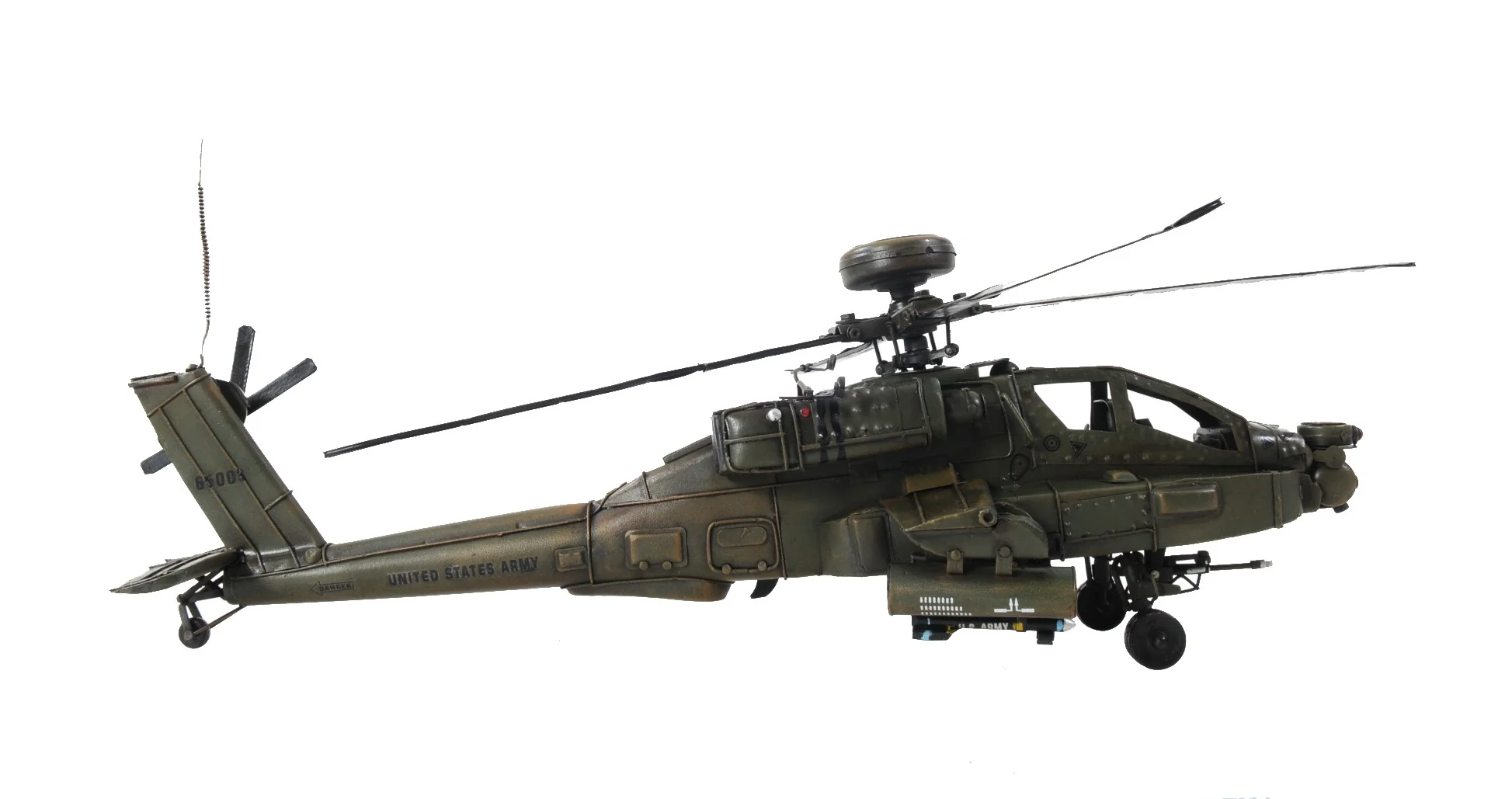 Ah-64 Apache Helicopter Sculpture By Homeroots - Image 7
