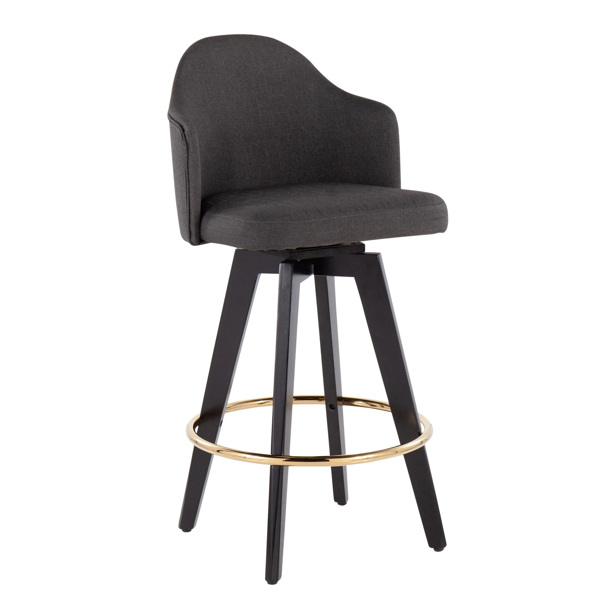 Ahoy 26" Counter Stool - Set of 2 By LumiSource - B26-AHOYUP2-SWVG BKCHAR2 - Image 2