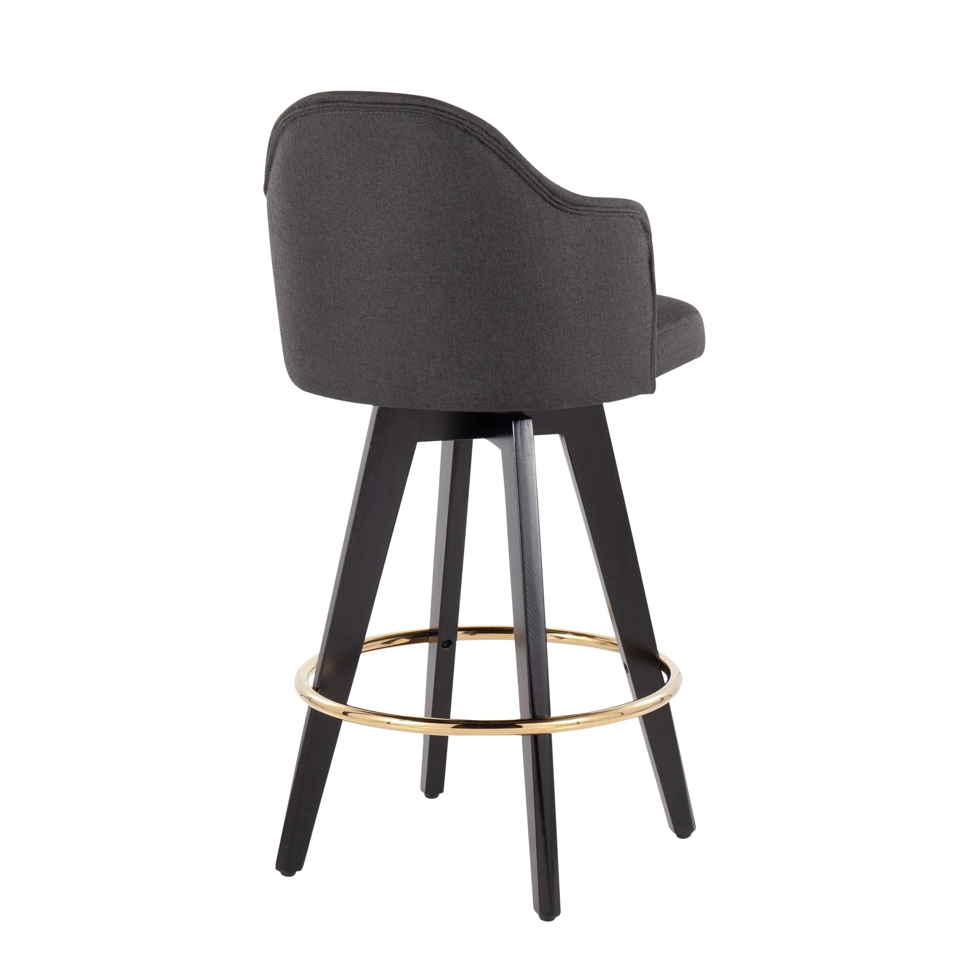 Ahoy 26" Counter Stool - Set of 2 By LumiSource - B26-AHOYUP2-SWVG BKCHAR2 - Image 4