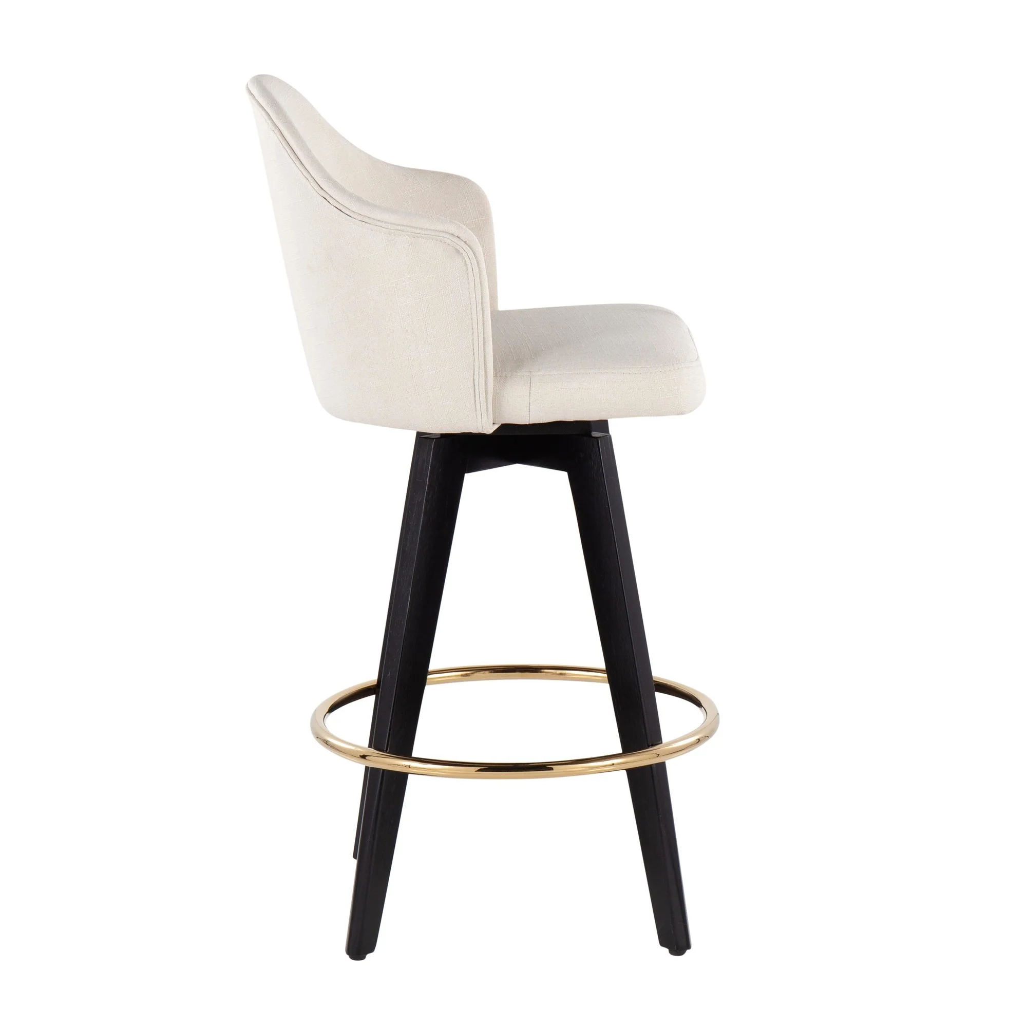 Ahoy 26" Counter Stool - Set of 2 By LumiSource - B26-AHOYUP2-SWVG BKCHAR2 - Image 9