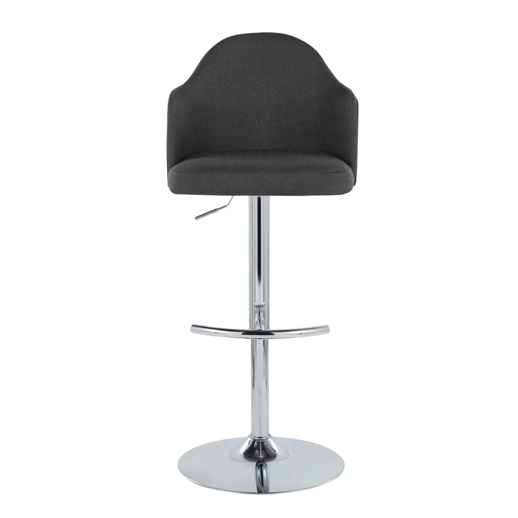 Ahoy Adjustable Barstool - Set of 2 By LumiSource - BS-AHOYUPFB-RT2 CHRCHAR2 - Image 5