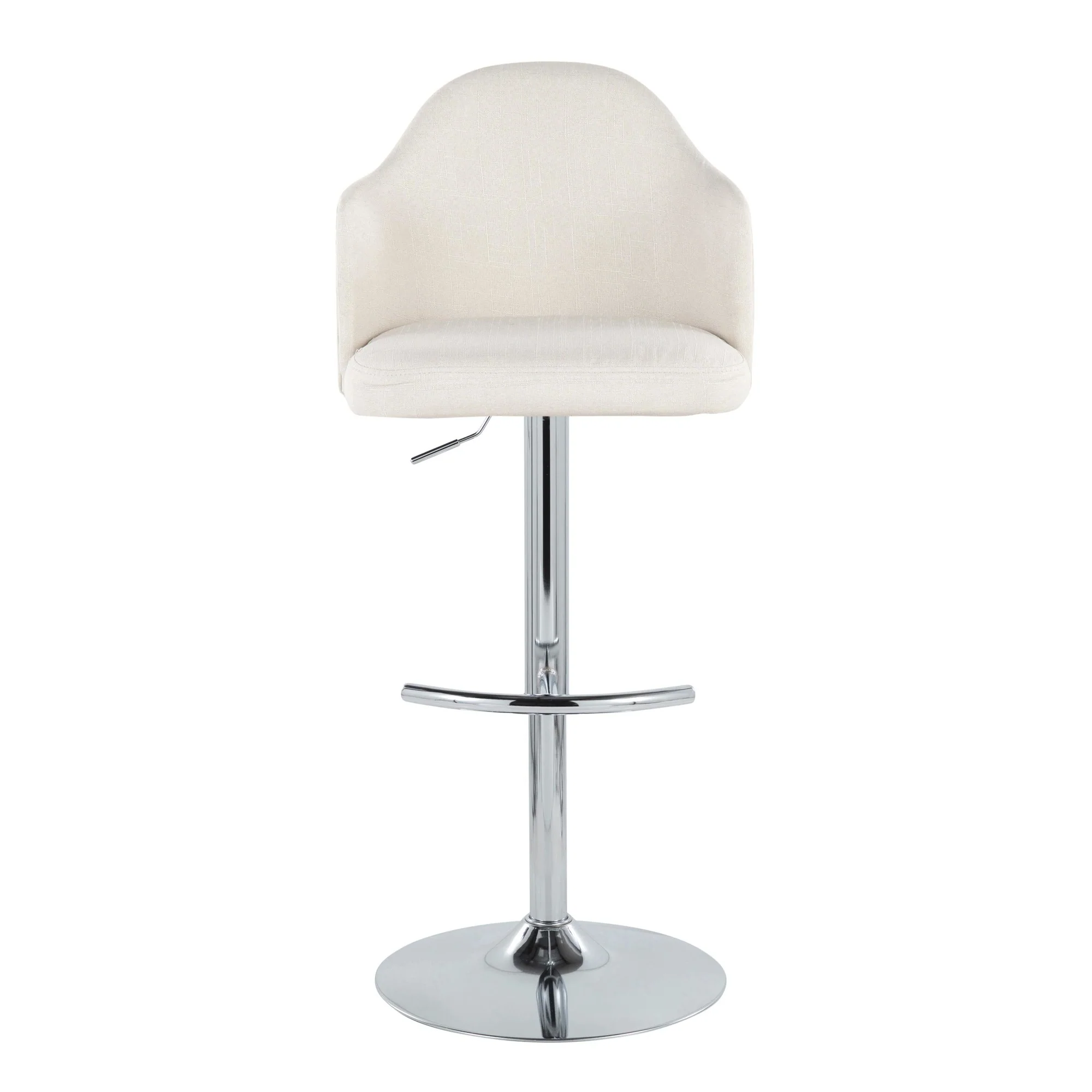 Ahoy Adjustable Barstool - Set of 2 By LumiSource - BS-AHOYUPFB-RT2 CHRCR2 - Image 5