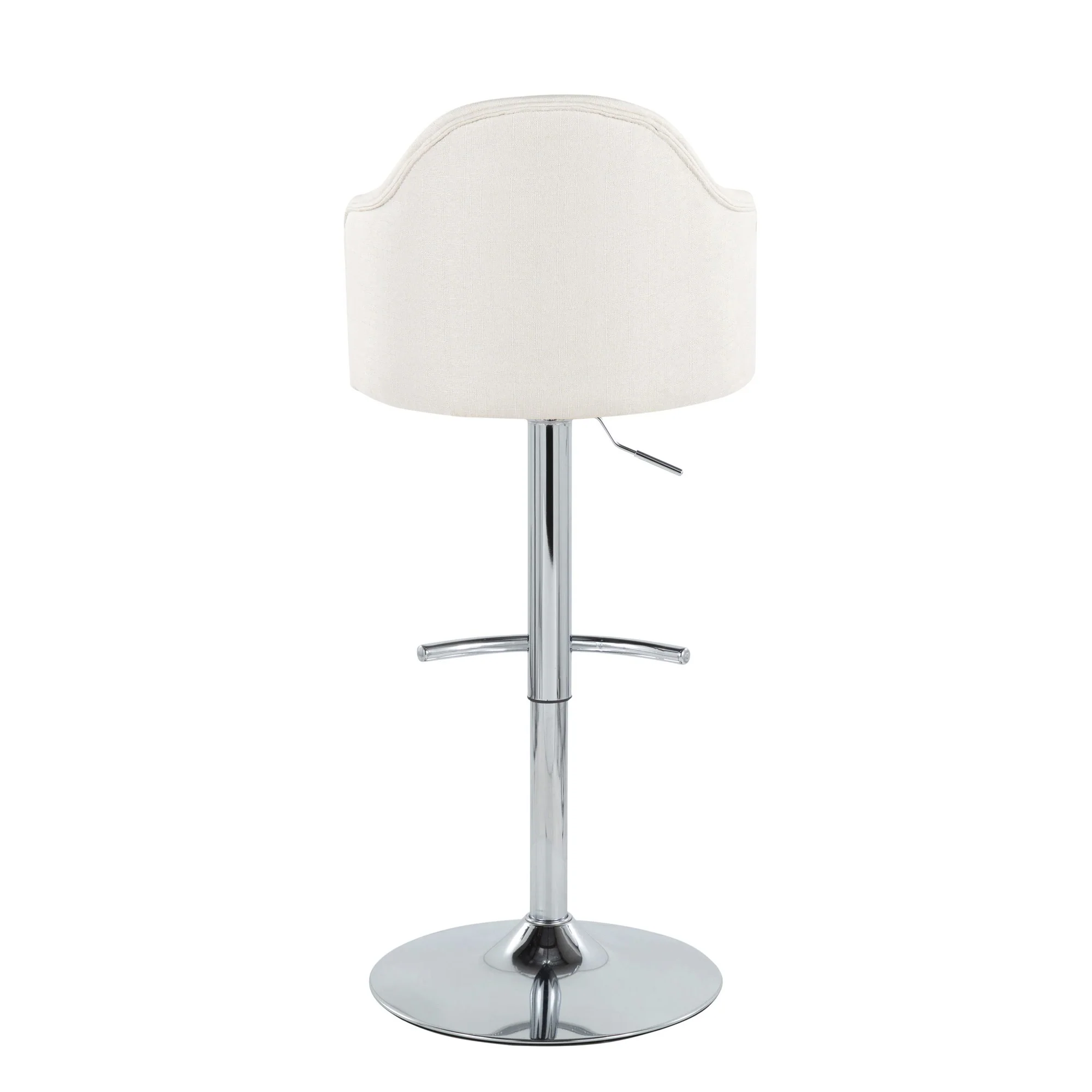 Ahoy Adjustable Barstool - Set of 2 By LumiSource - BS-AHOYUPFB-RT2 CHRCR2 - Image 6