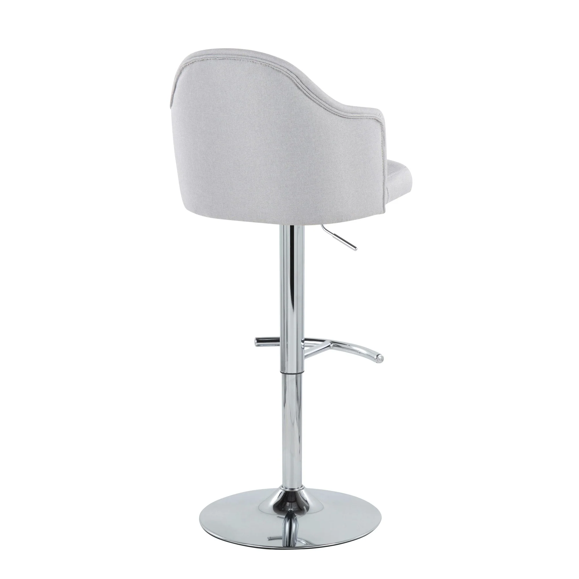Ahoy Adjustable Barstool - Set of 2 By LumiSource - BS-AHOYUPFB-RT2 CHRGY2 - Image 10