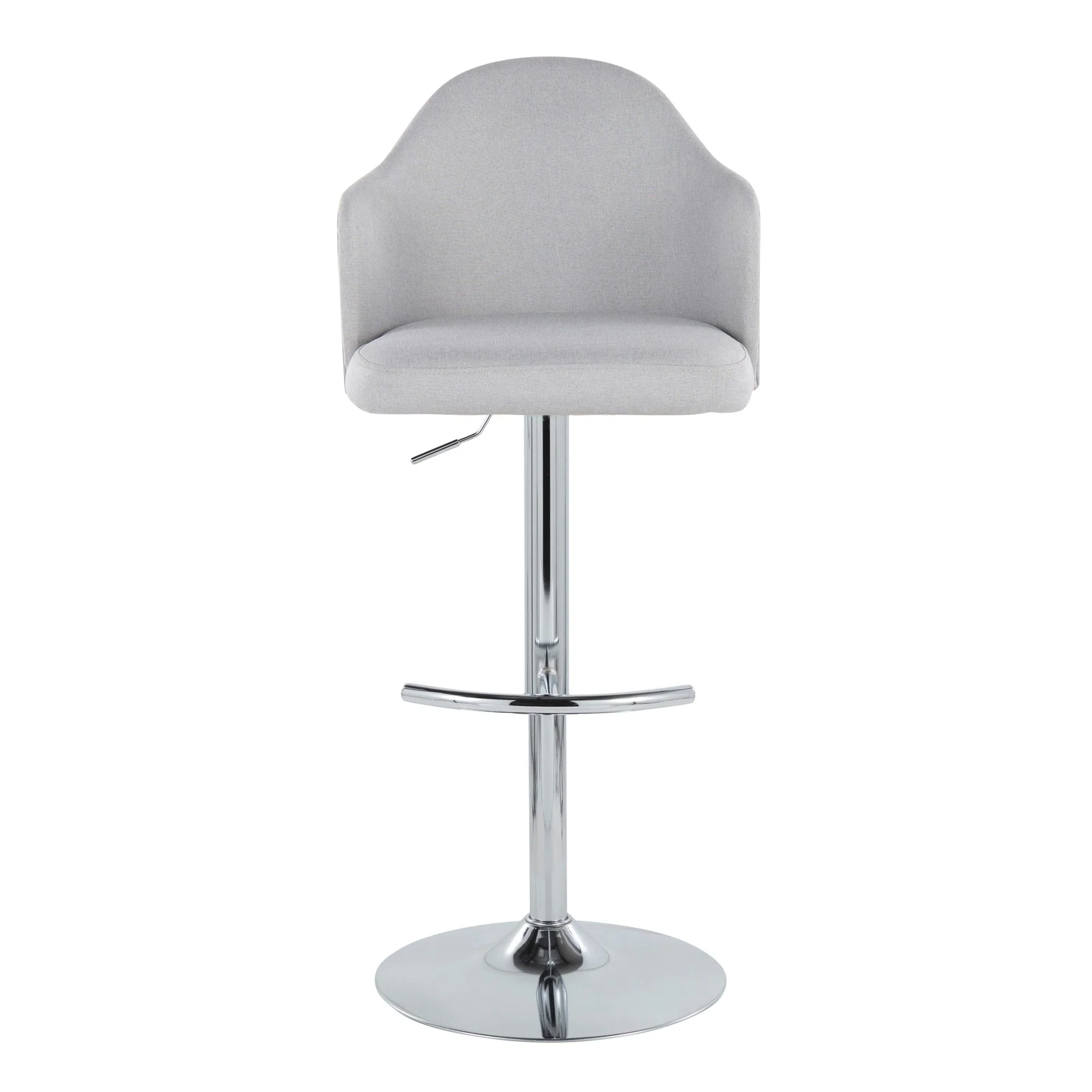 Ahoy Adjustable Barstool - Set of 2 By LumiSource - BS-AHOYUPFB-RT2 CHRGY2 - Image 11