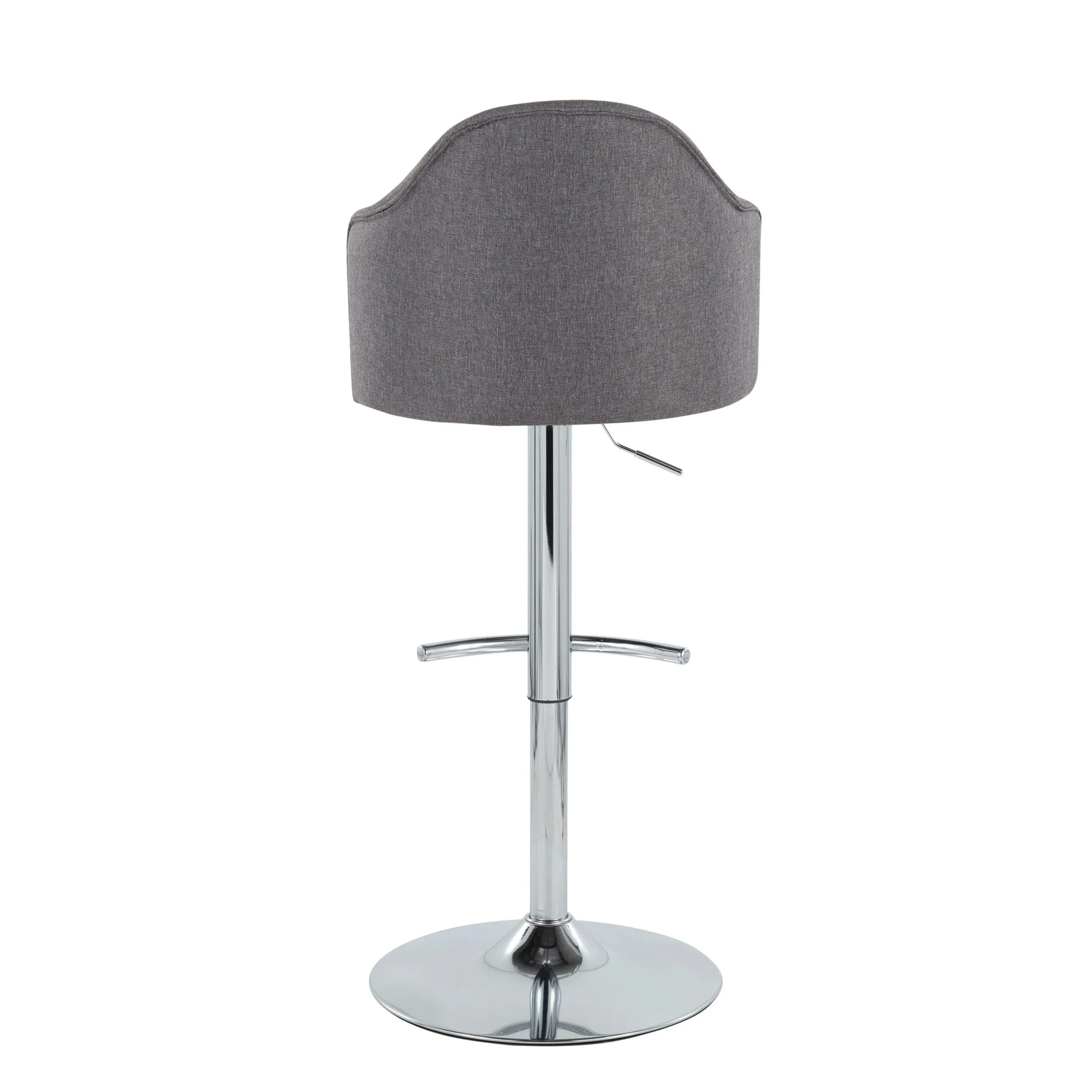 Ahoy Adjustable Barstool - Set of 2 By LumiSource - BS-AHOYUPFB-RT2 CHRGY2 - Image 6