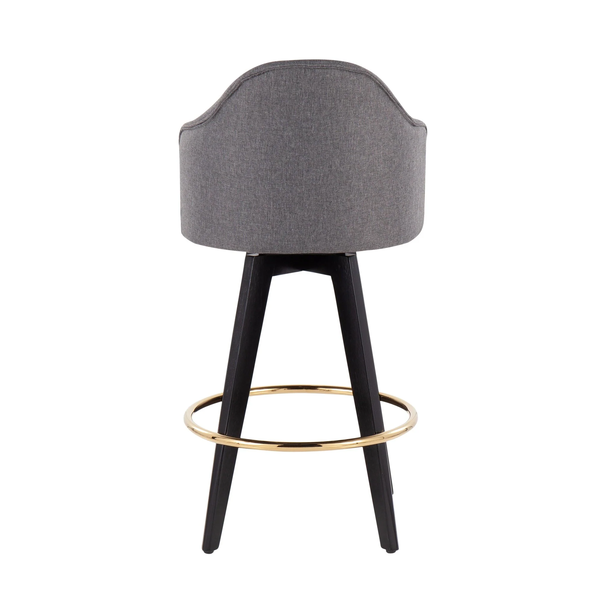 Ahoy 26" Counter Stool - Set of 2 Gray By LumiSource - B26-AHOYUP2-SWVG BKGY2 - Image 8