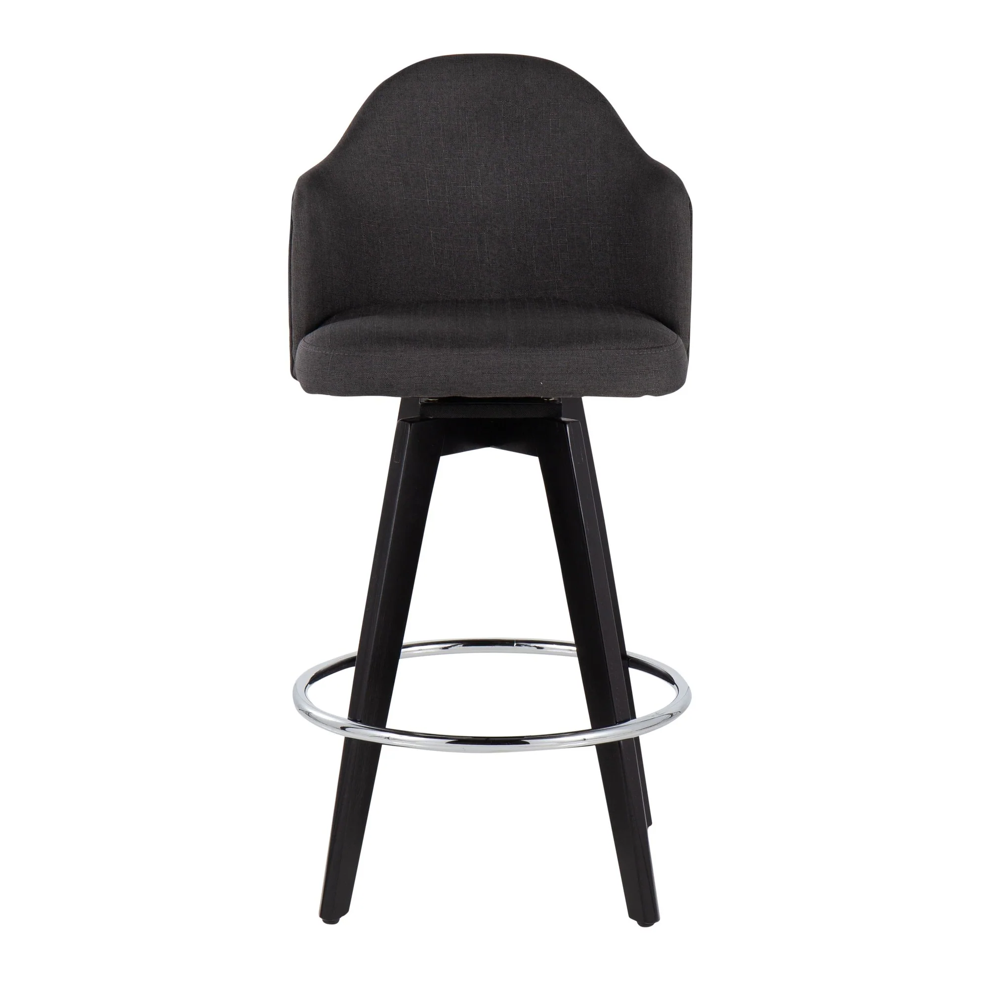 Ahoy 26" Counter Stool - Set of 2 Gray By LumiSource - B26-AHOYUP2-SWVG BKLGY2 - Image 10