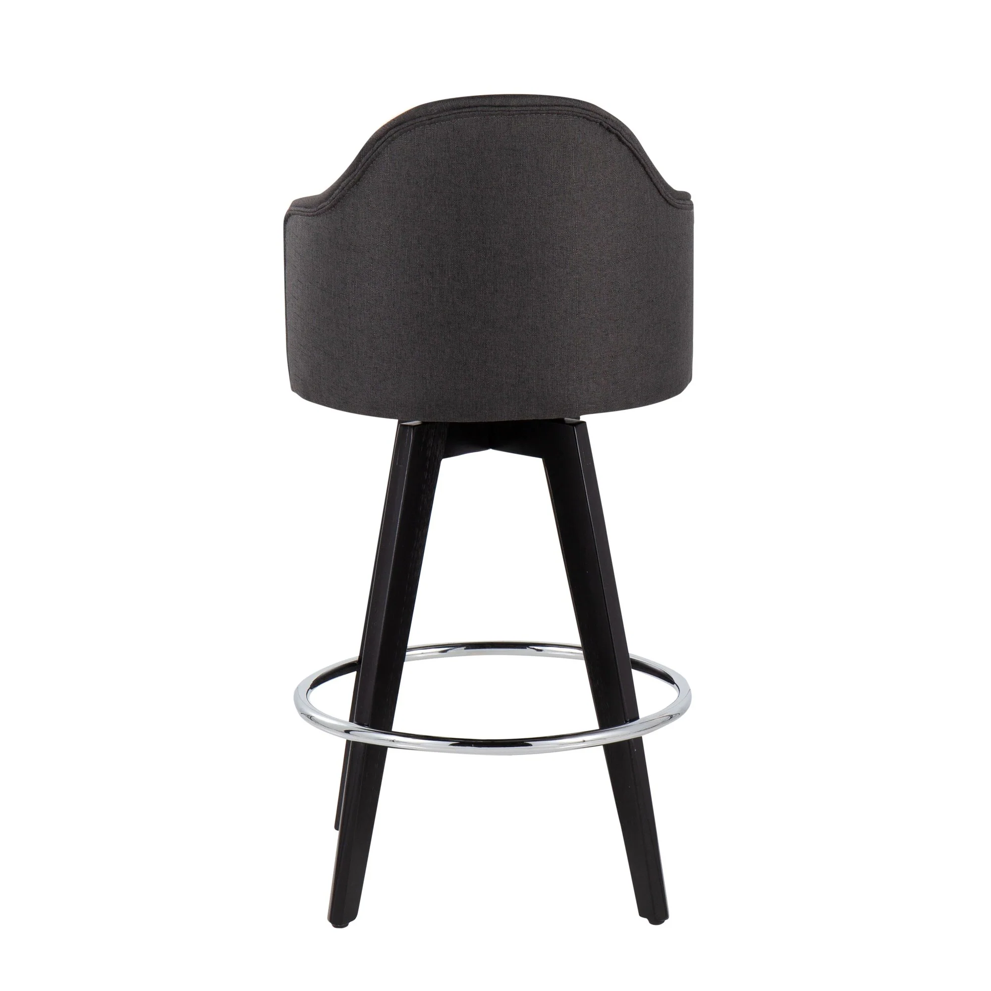 Ahoy 26" Counter Stool - Set of 2 Gray By LumiSource - B26-AHOYUP2-SWVG BKLGY2 - Image 16