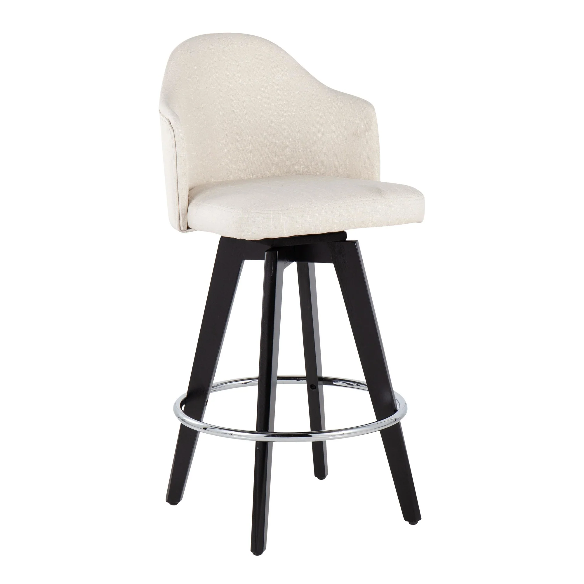 Ahoy 26" Counter Stool - Set of 2 Gray By LumiSource - B26-AHOYUP2-SWVG BKLGY2 - Image 20