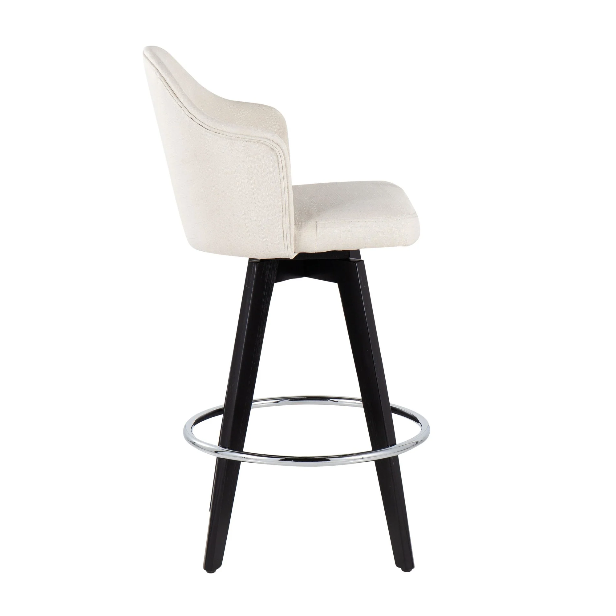 Ahoy 26" Counter Stool - Set of 2 Gray By LumiSource - B26-AHOYUP2-SWVG BKLGY2 - Image 21