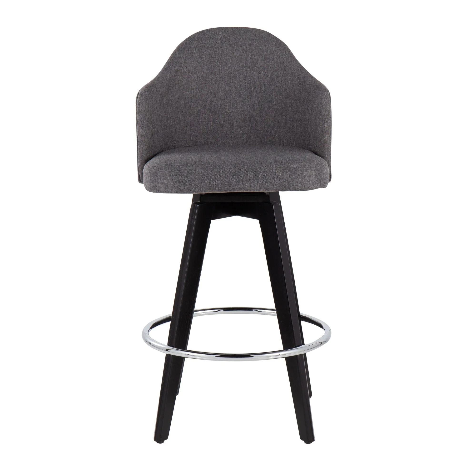 Ahoy 26" Counter Stool - Set of 2 Gray By LumiSource - B26-AHOYUP2-SWVG BKLGY2 - Image 25