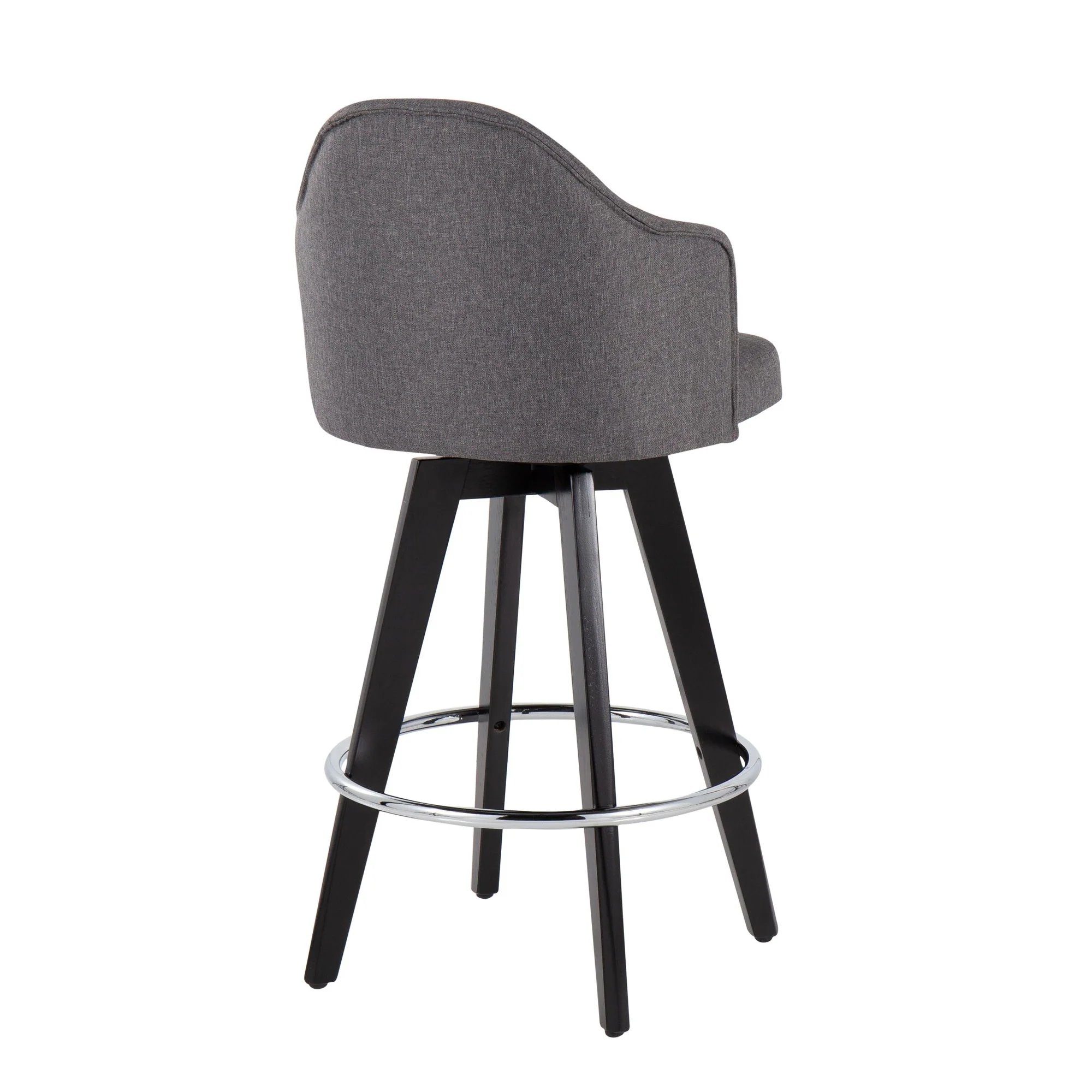 Ahoy 26" Counter Stool - Set of 2 Gray By LumiSource - B26-AHOYUP2-SWVG BKLGY2 - Image 30